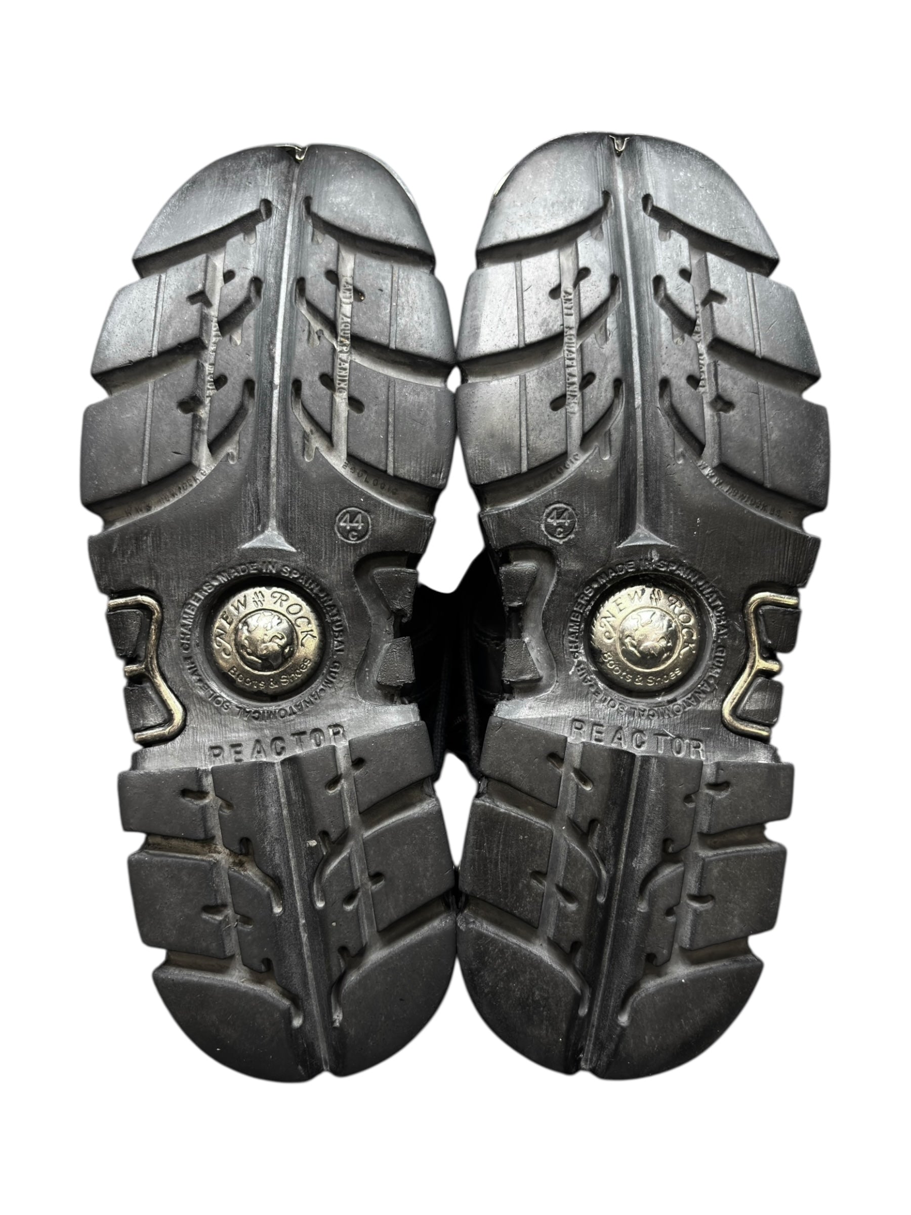 Vintage New Rock knee high reactor leather boots size 44