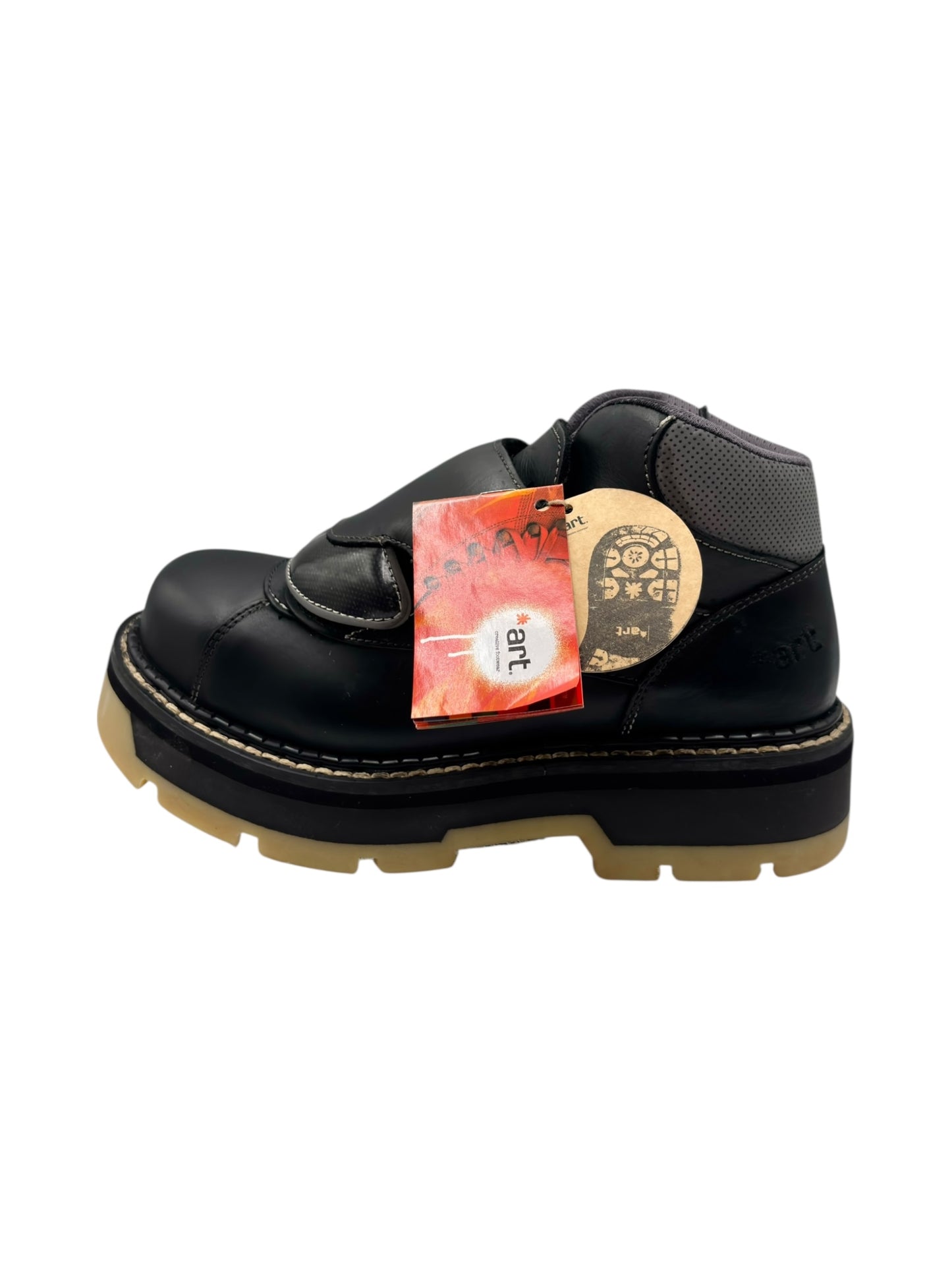 Vintage ART M401 foxxil black platform boots size 41