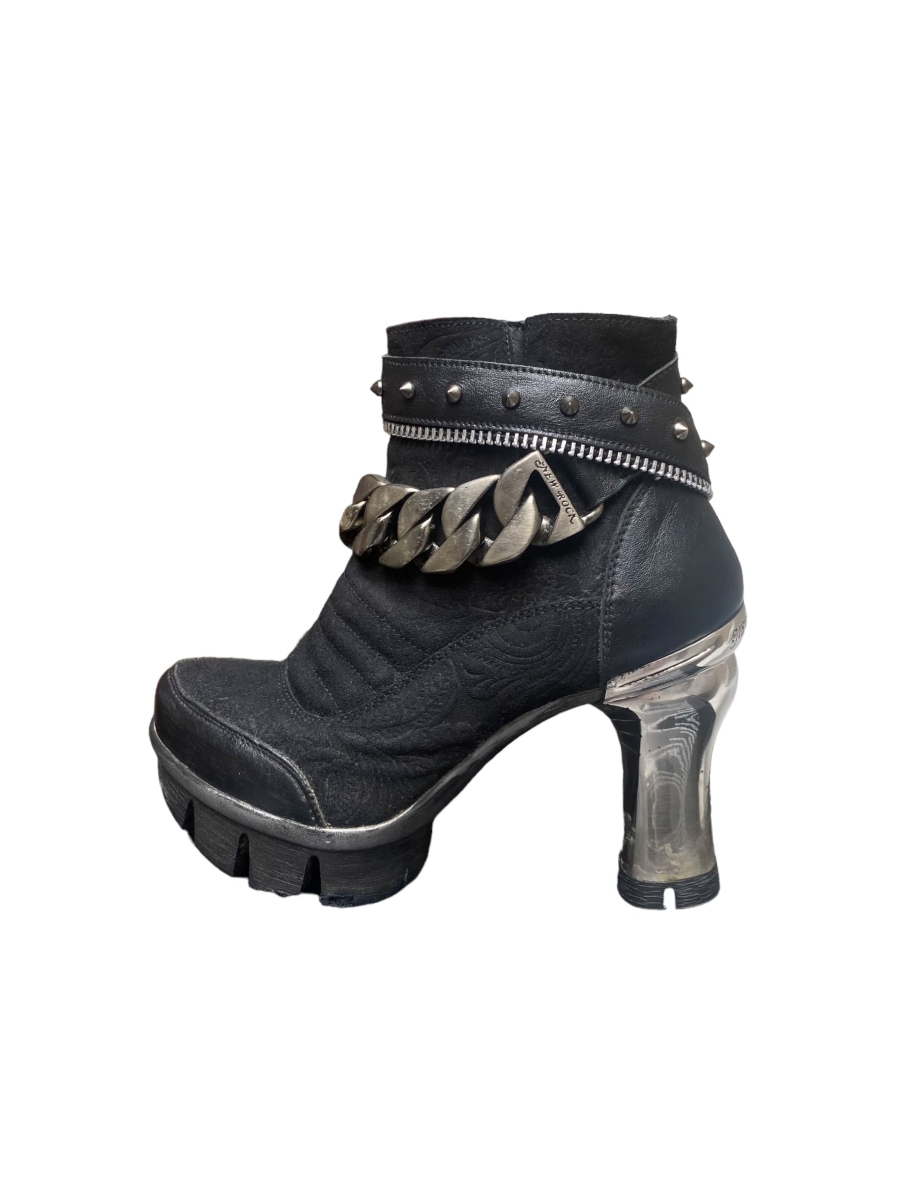 Rare vintage New Rock leather heels size 37