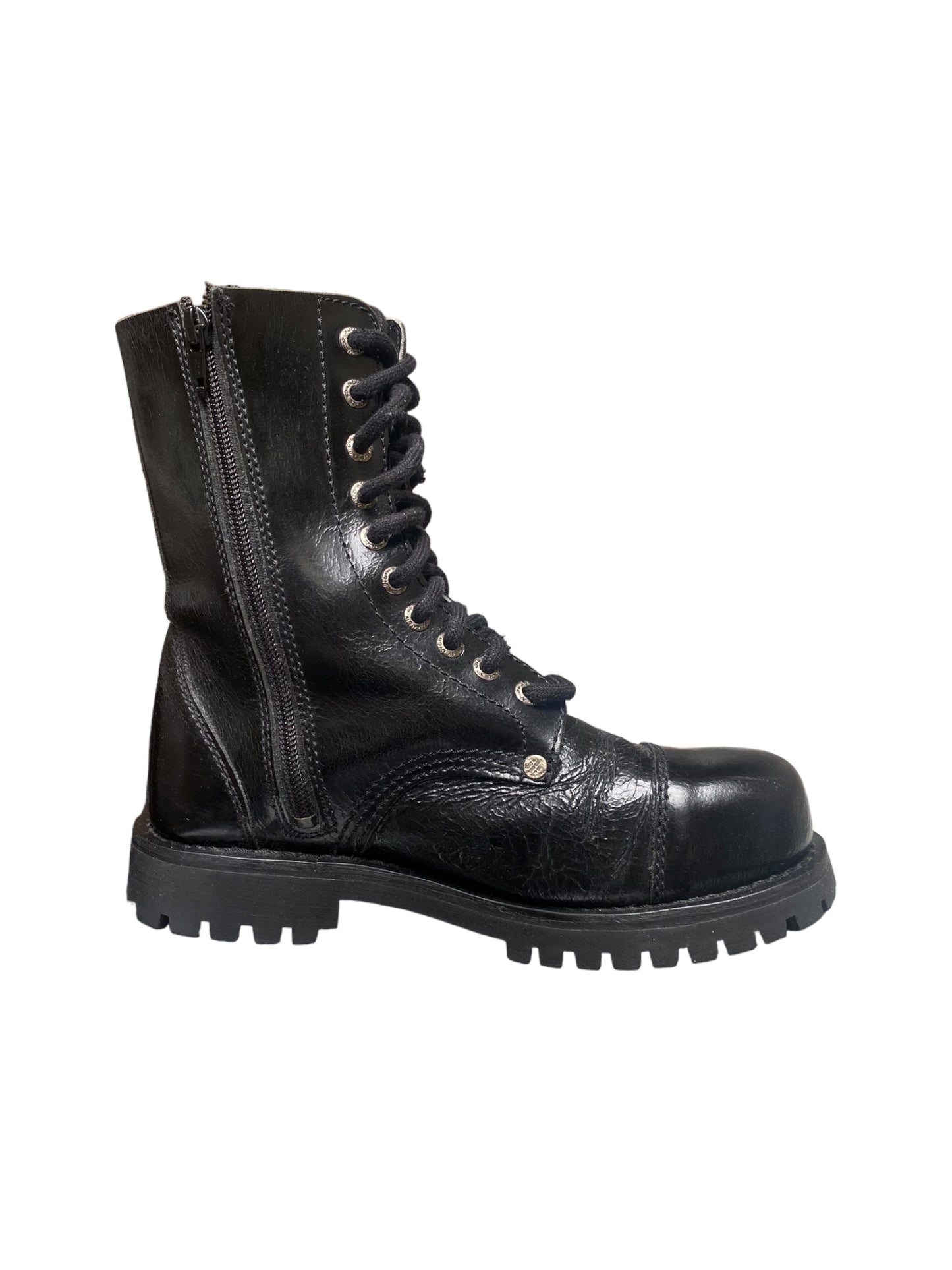 New Rock black leather boots size 37