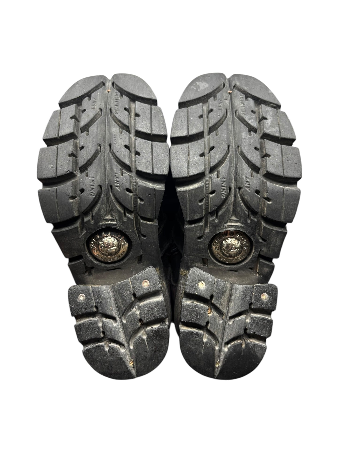 Vintage New Rock purple dragon mid-calf leather boots size 39