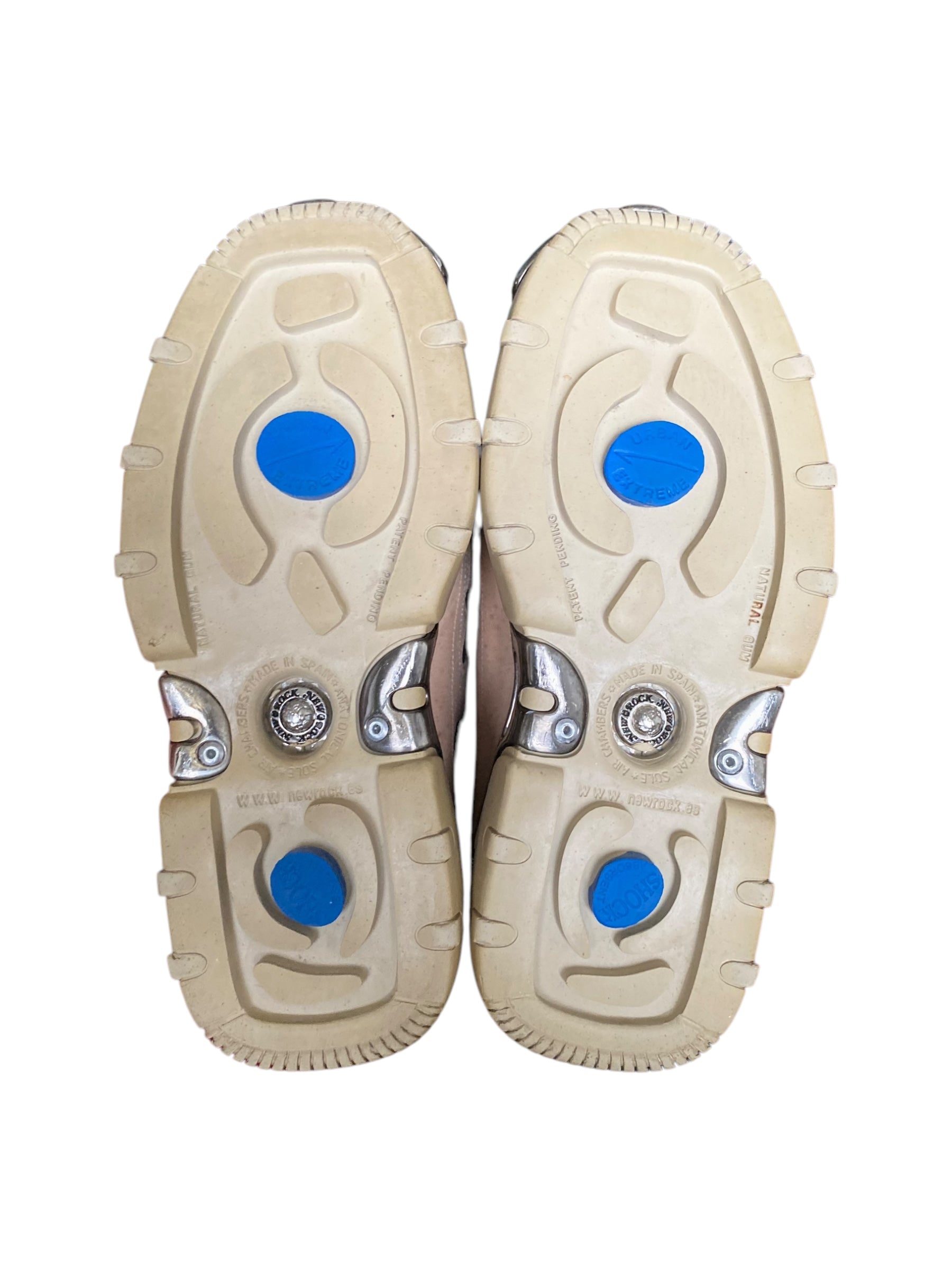 Vintage New Rock beige platform boots size 37