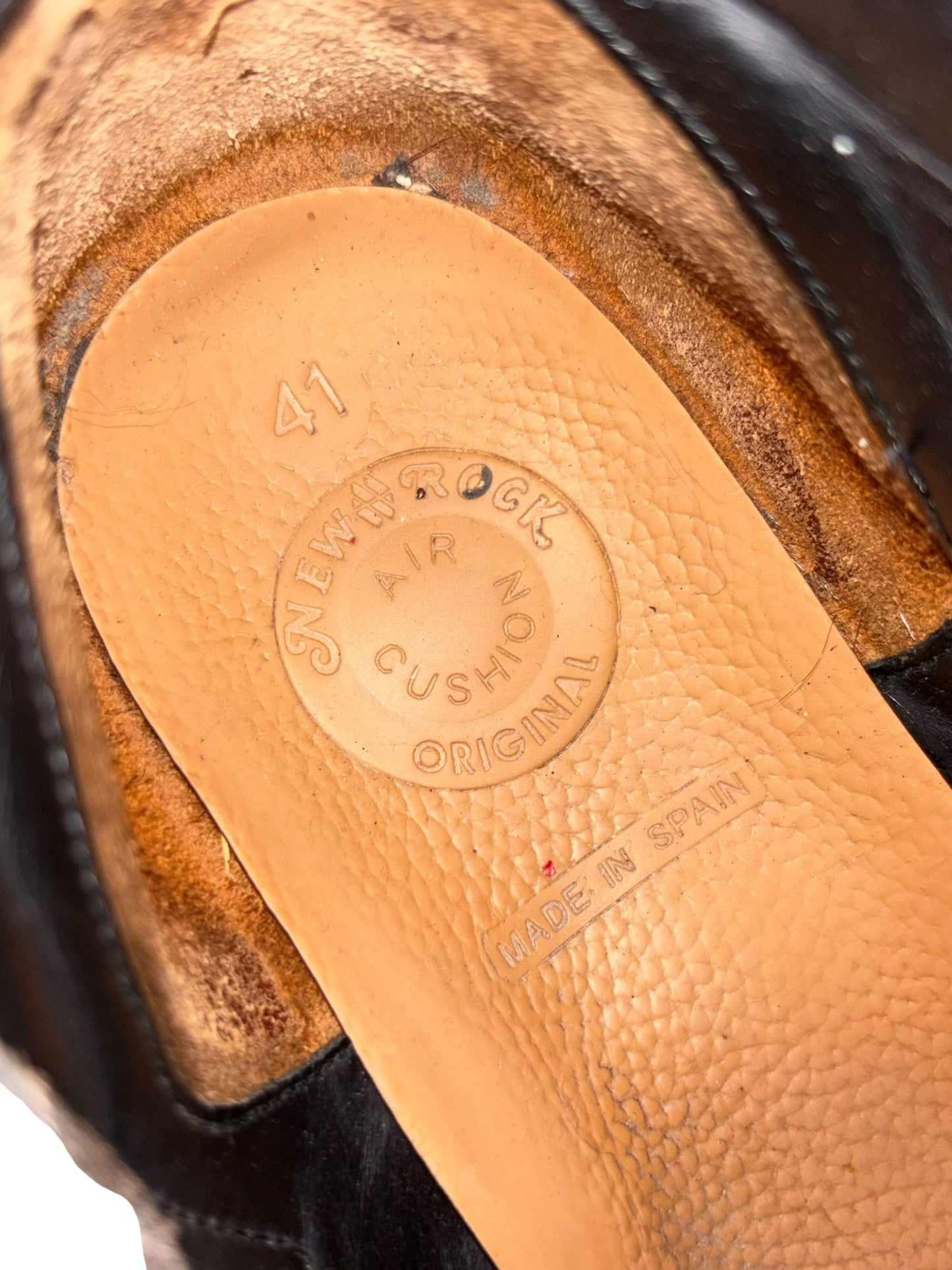 New Rock techno lace-up leather platform boots size 41