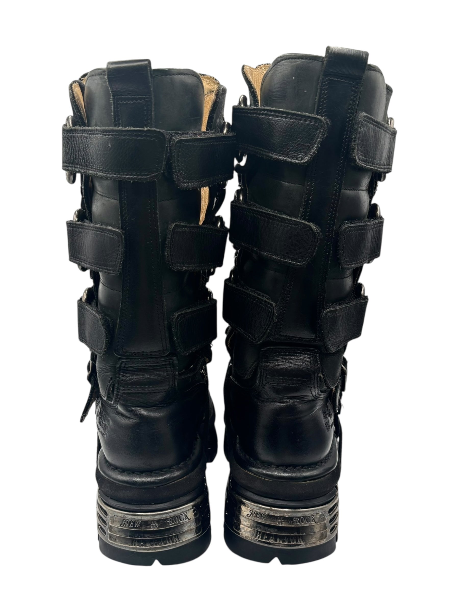 Rare vintage New Rock reactor leather boots size 39