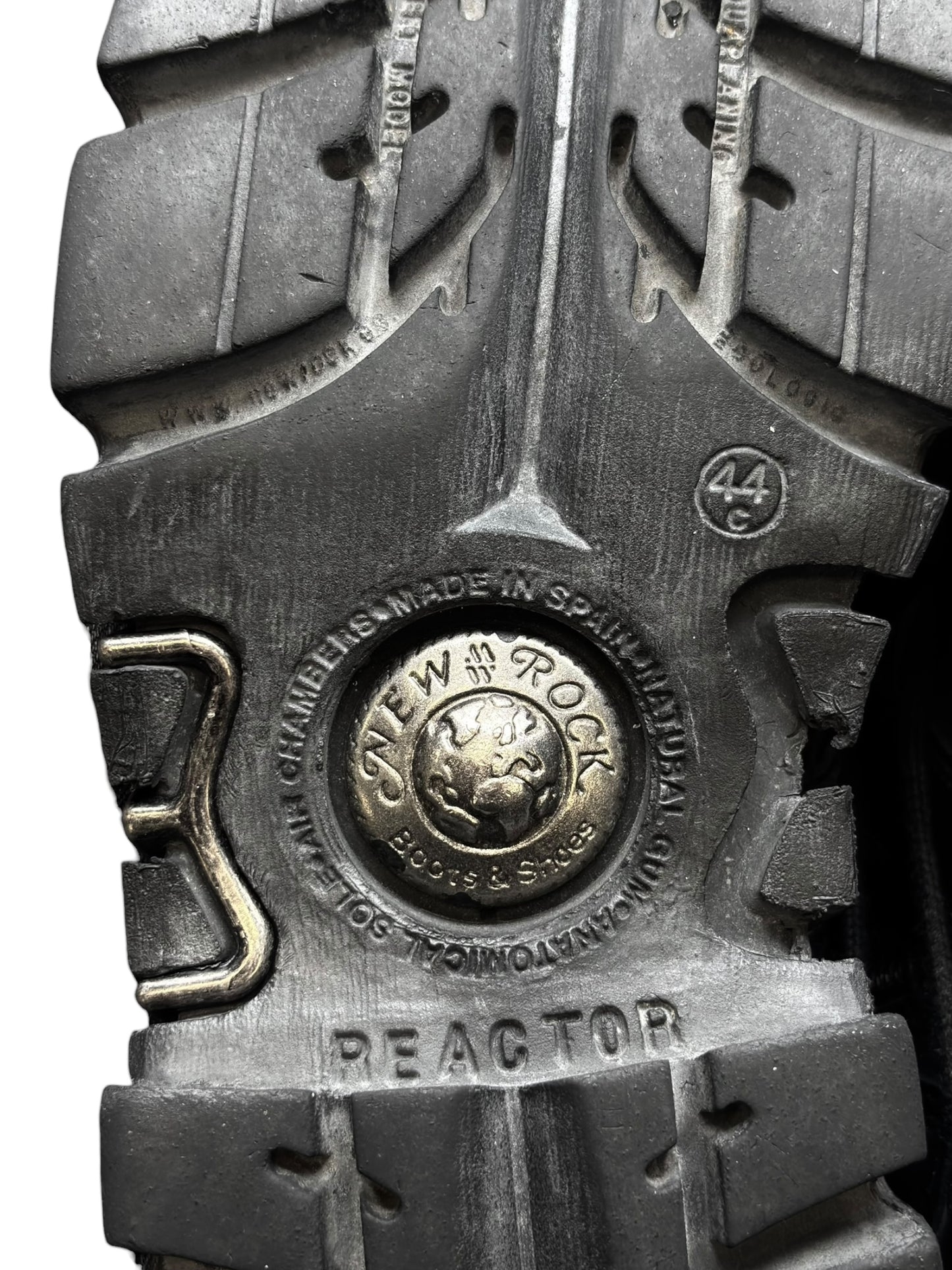 Vintage New Rock knee high reactor leather boots size 44