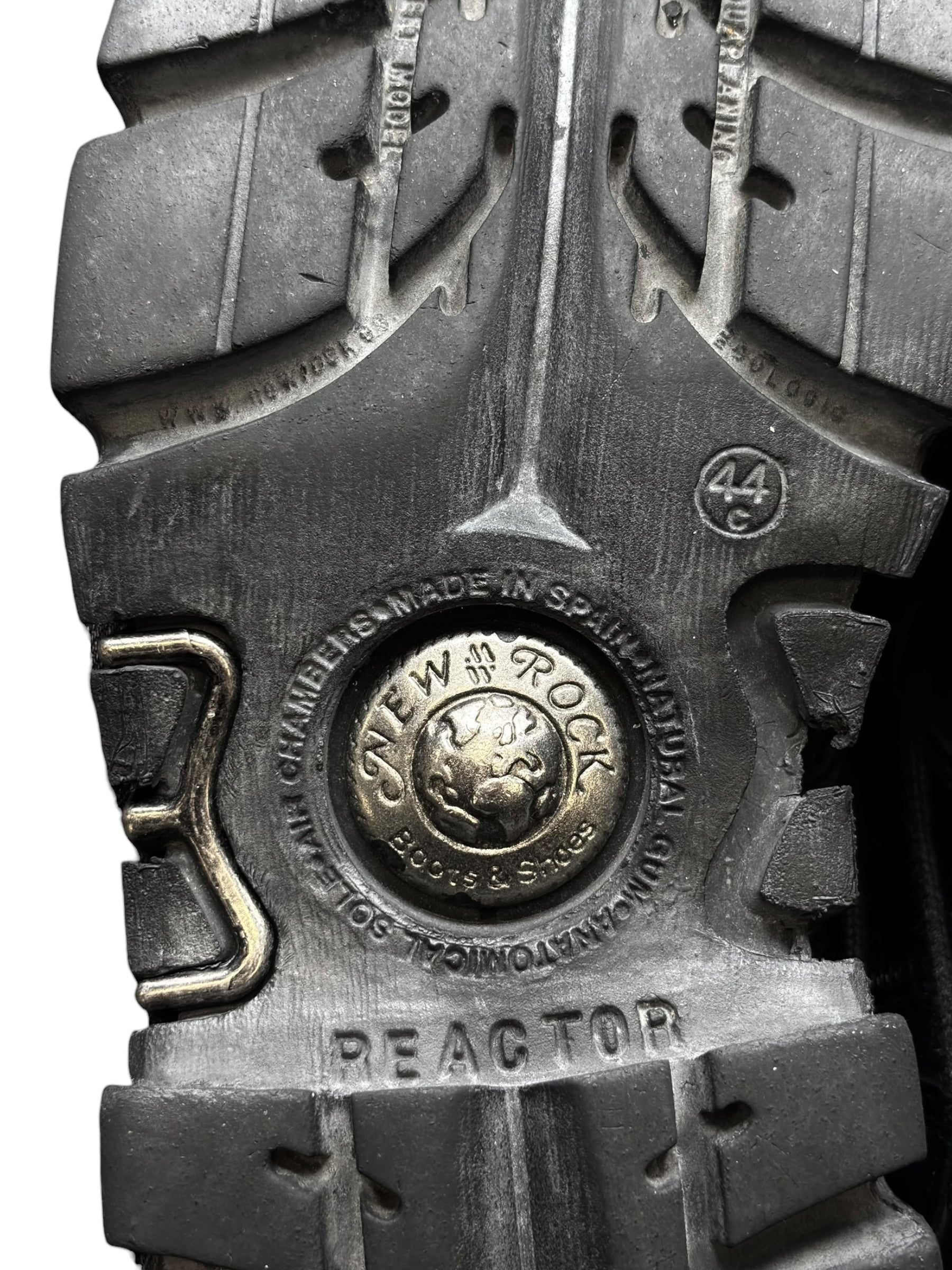 Vintage New Rock knee high reactor leather boots size 44