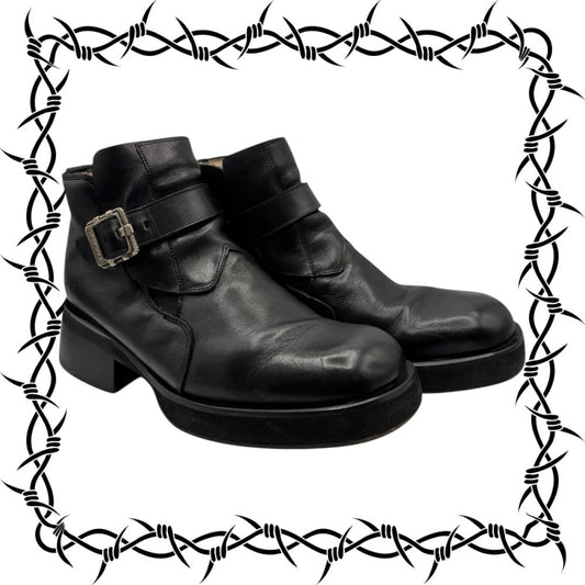 Vintage New Rock leather ankle boots size 43