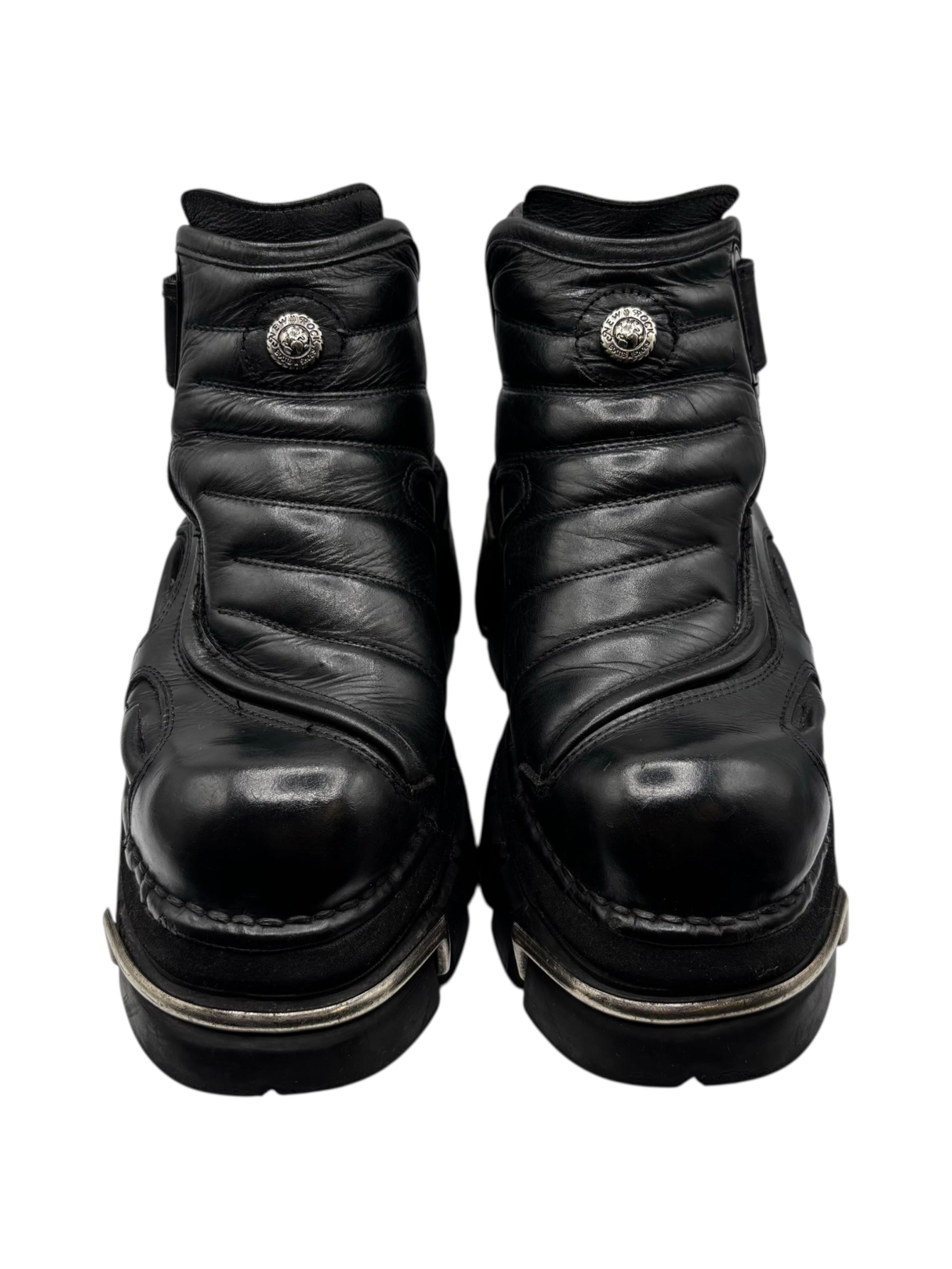 Vintage New Rock avant garde leather platform boots size 41