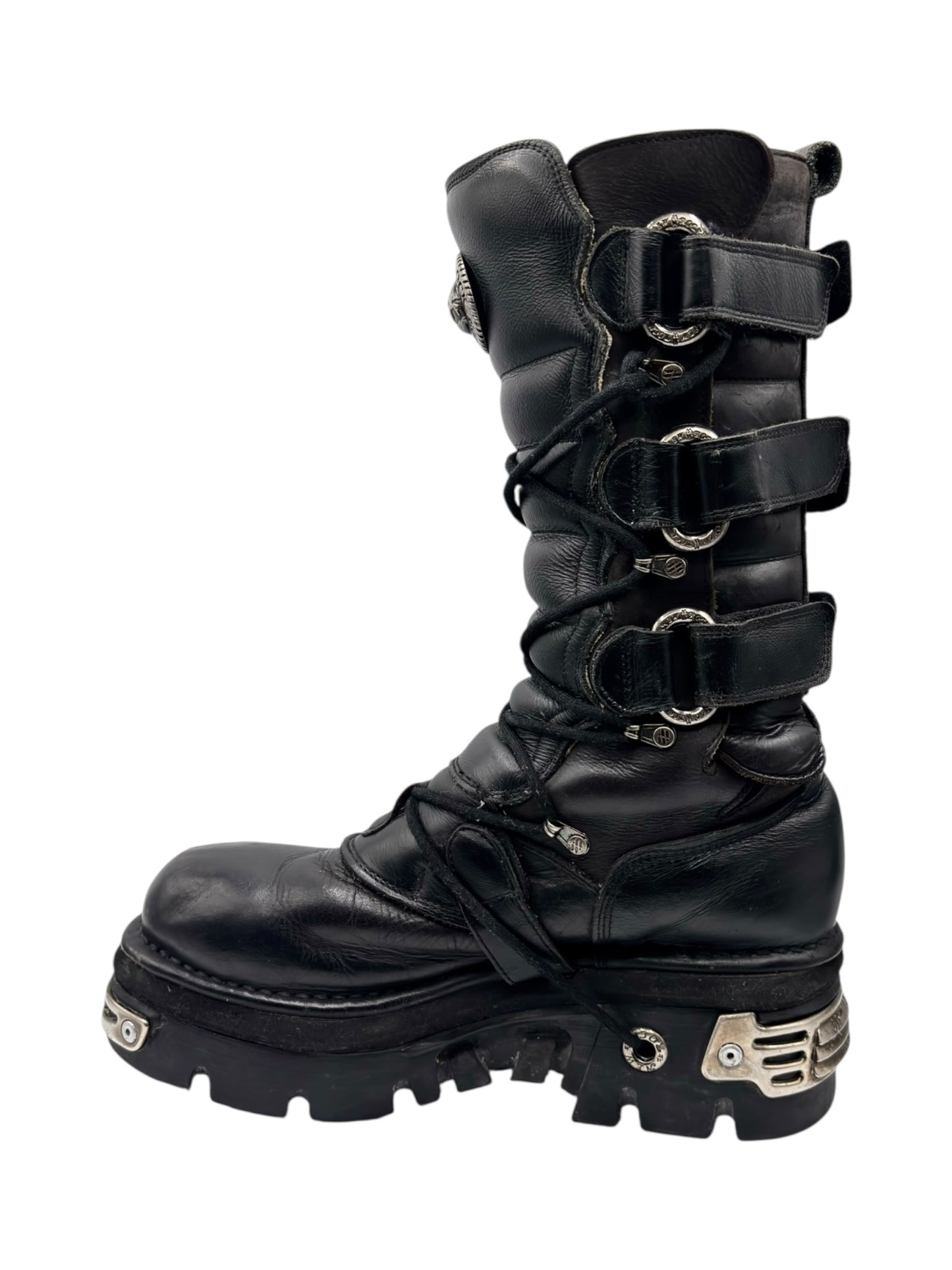 Vintage New Rock knee high reactor boots size 45