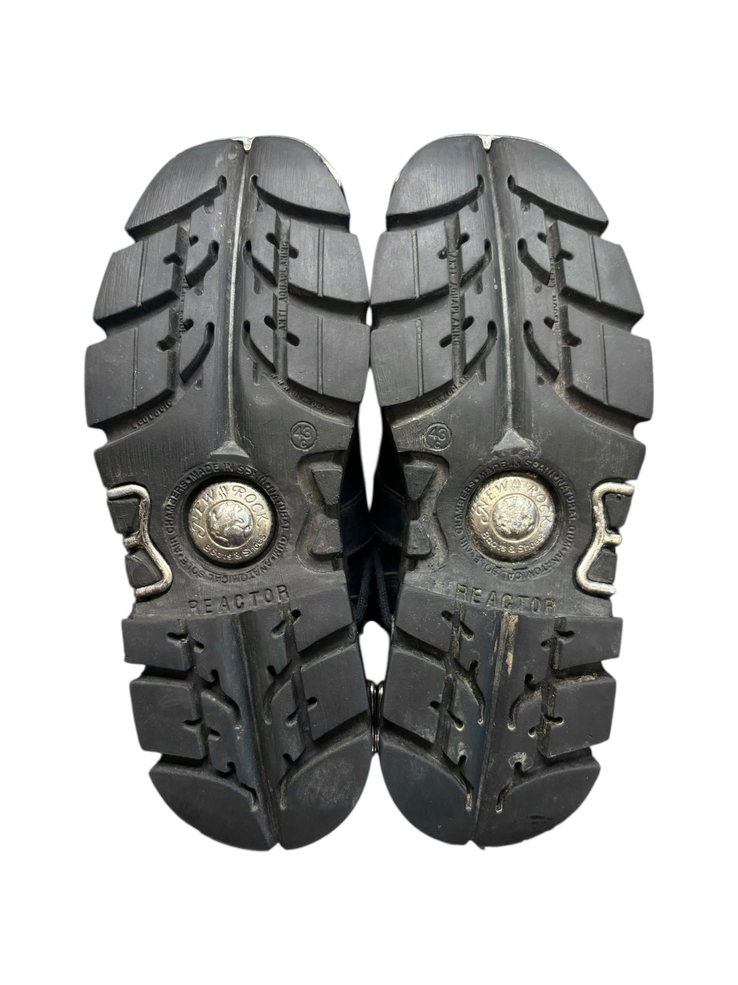 Vintage New Rock cross reactor leather platform boots size 43