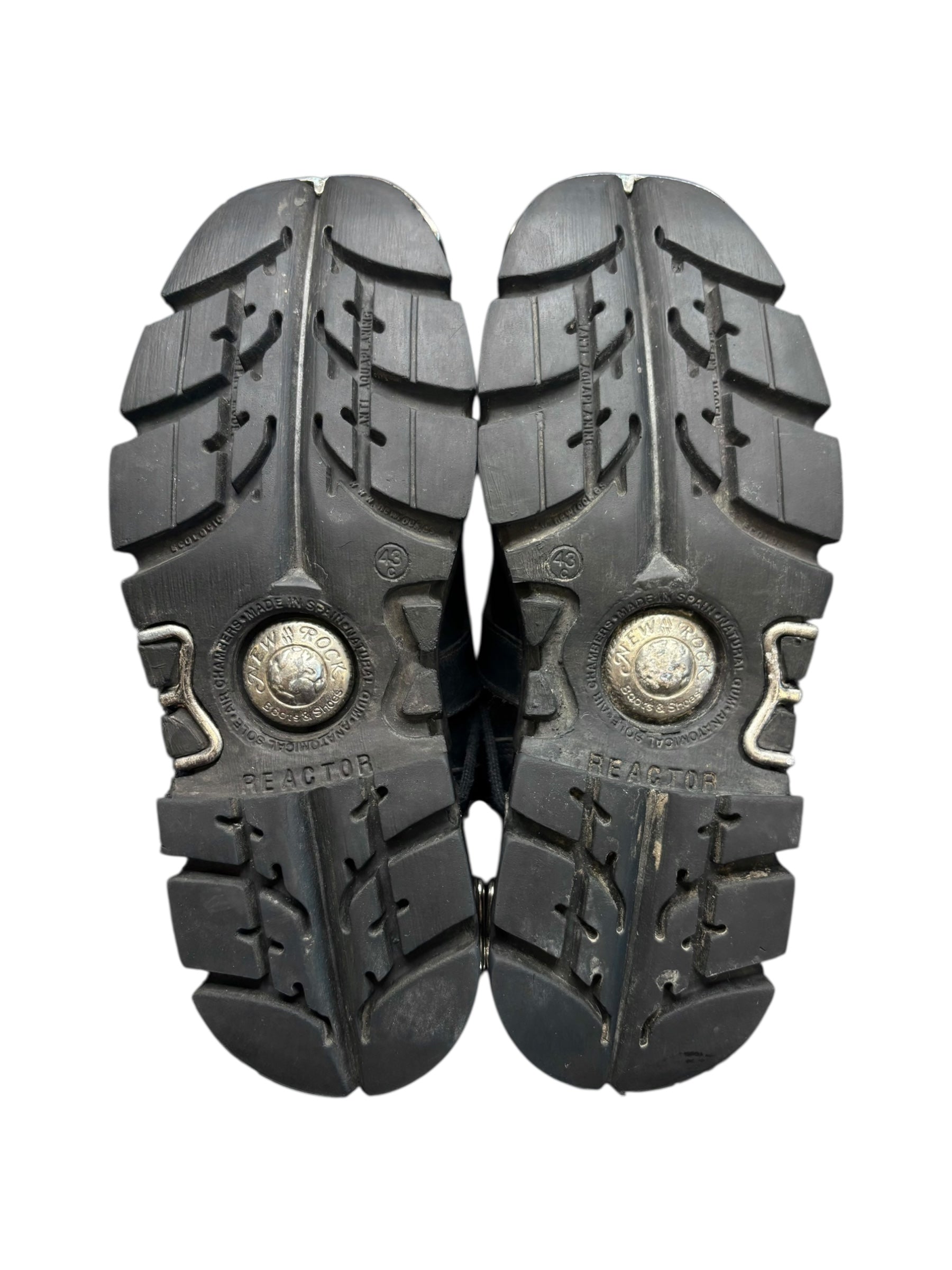 Vintage New Rock cross reactor leather platform boots size 43