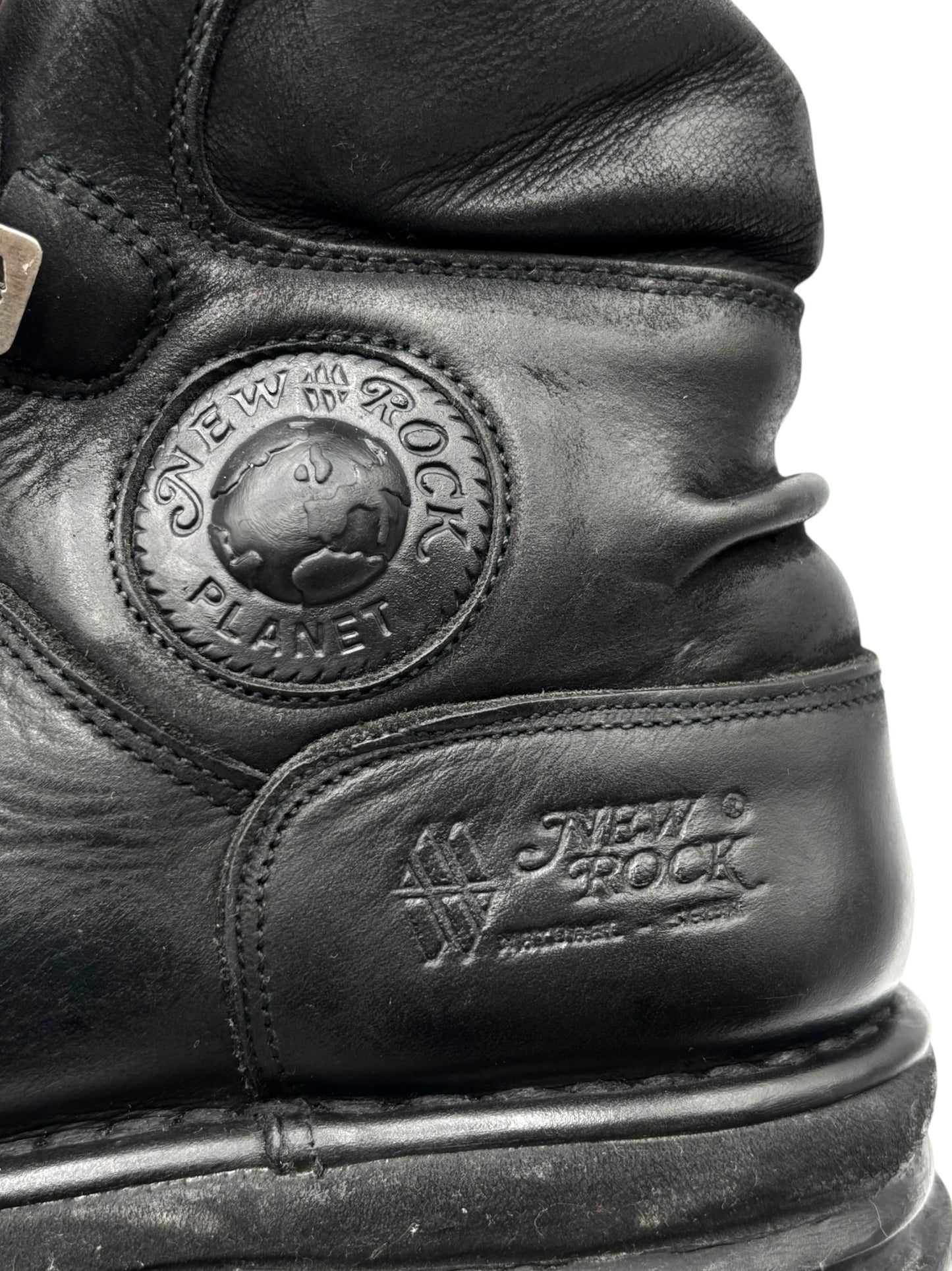 Vintage New Rock lace-up ankle boots size 44