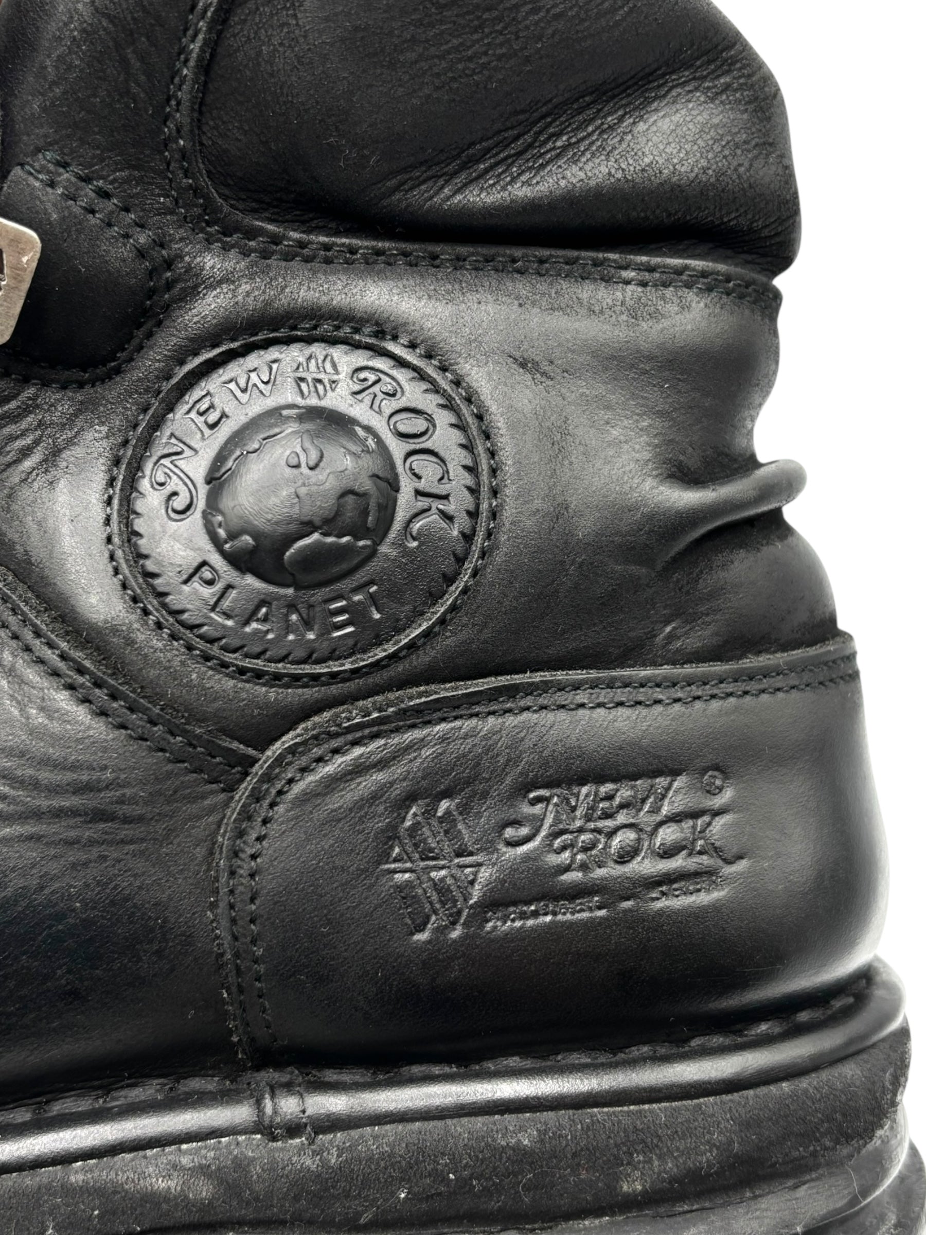 Vintage New Rock lace-up ankle boots size 44