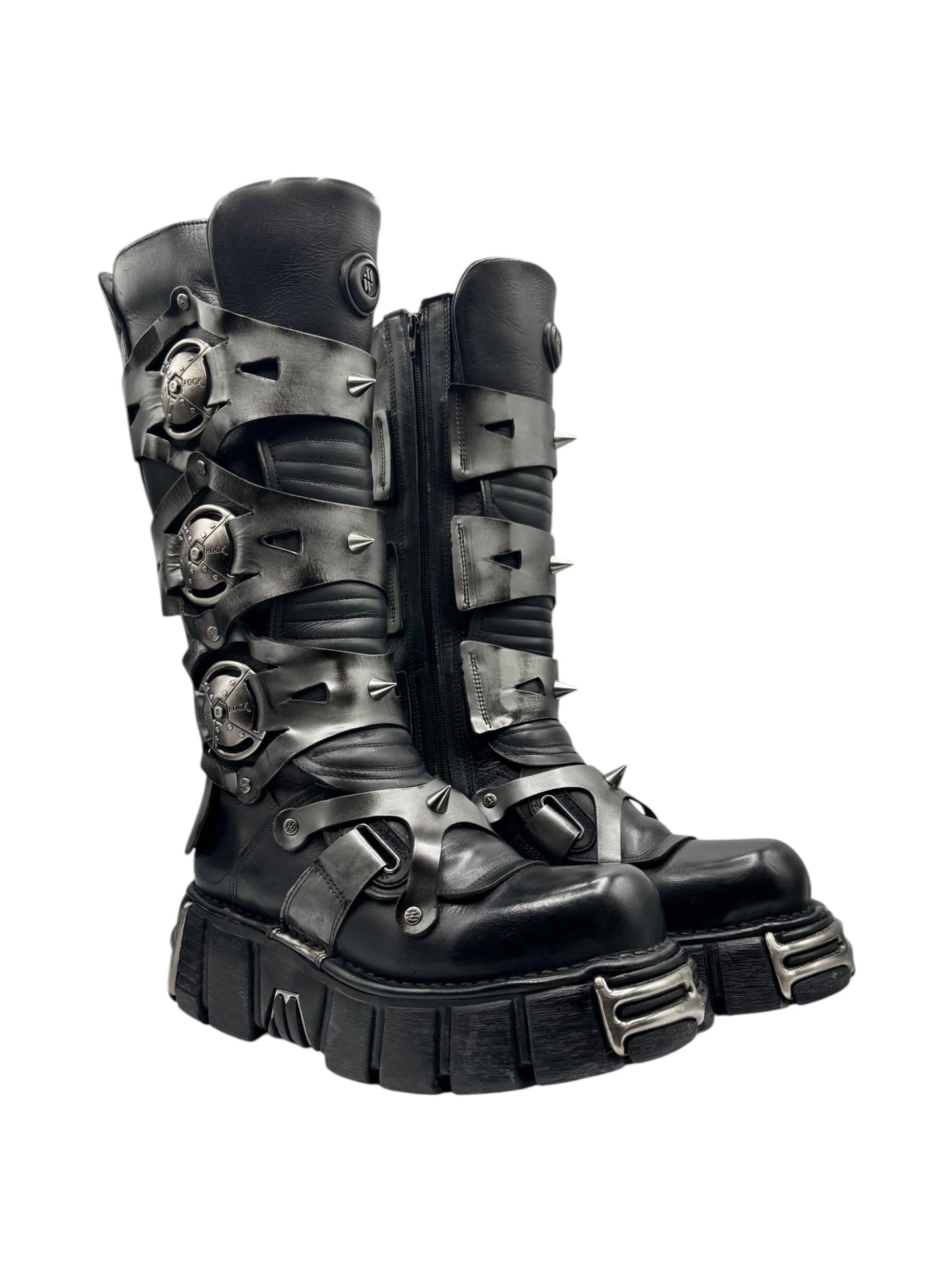 Vintage New Rock M-735-C10 knee high boots size 42