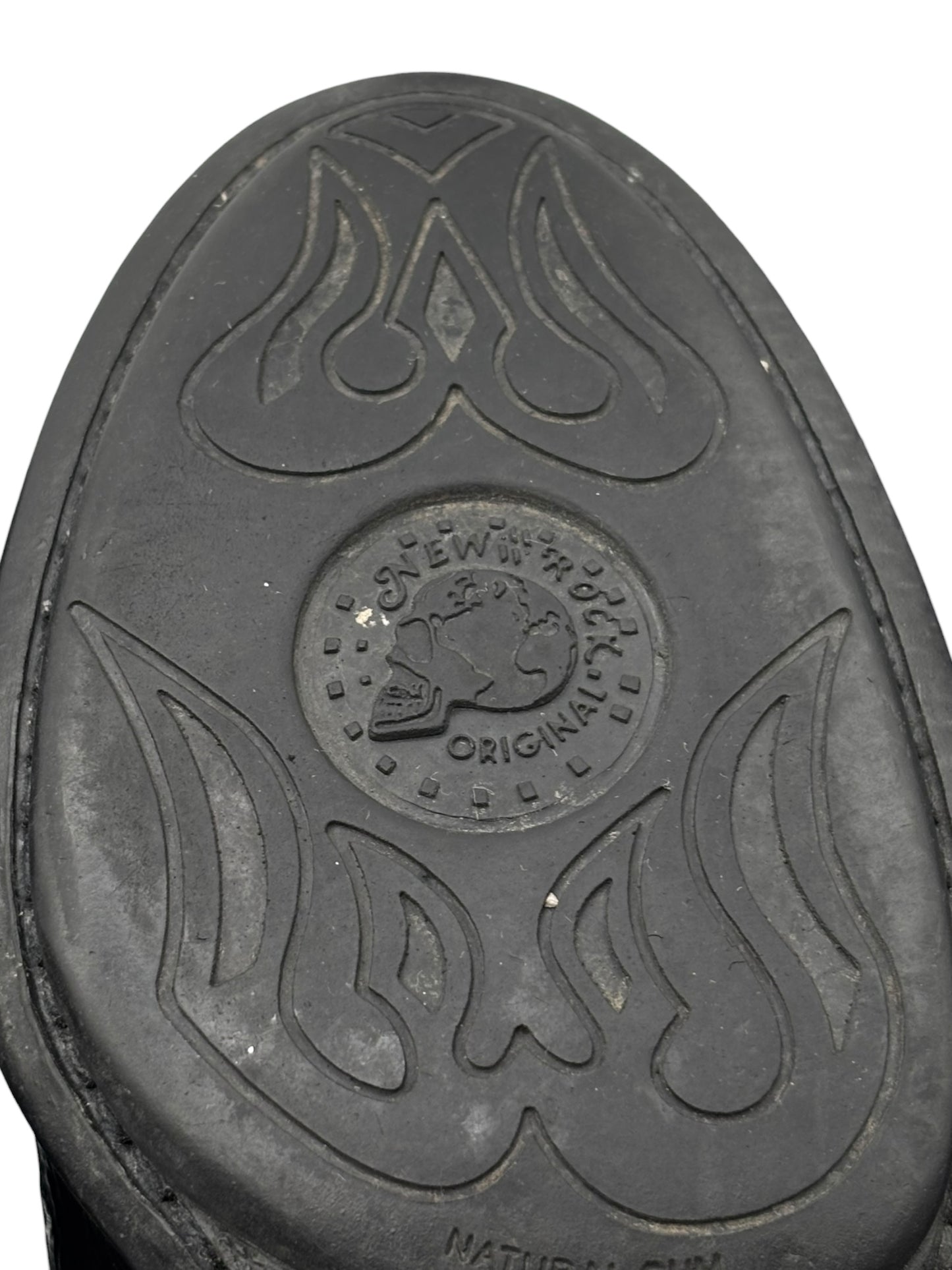 Vintage New Rock round/toe leather heels size 37