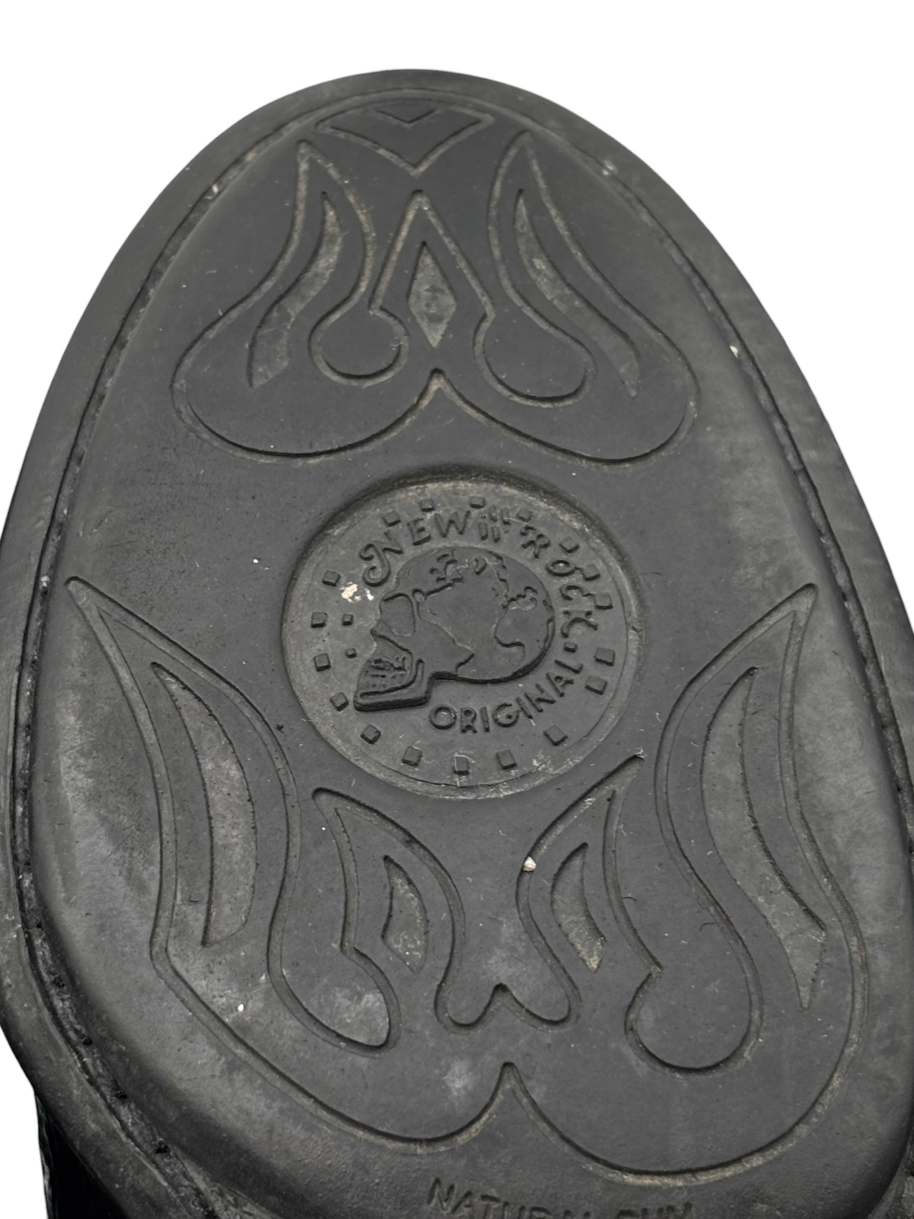 Vintage New Rock round/toe leather heels size 37