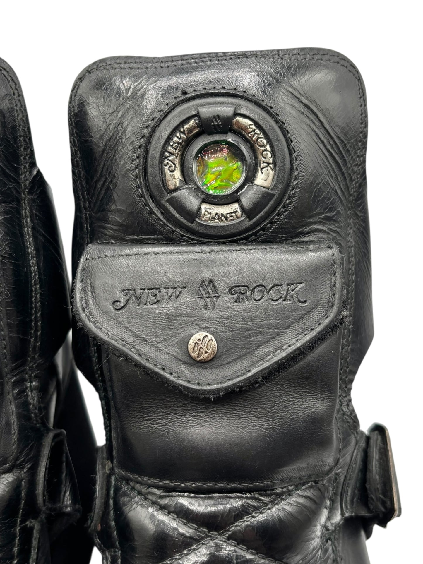 Vintage 90s New Rock neptuno pouch platform boots size 36