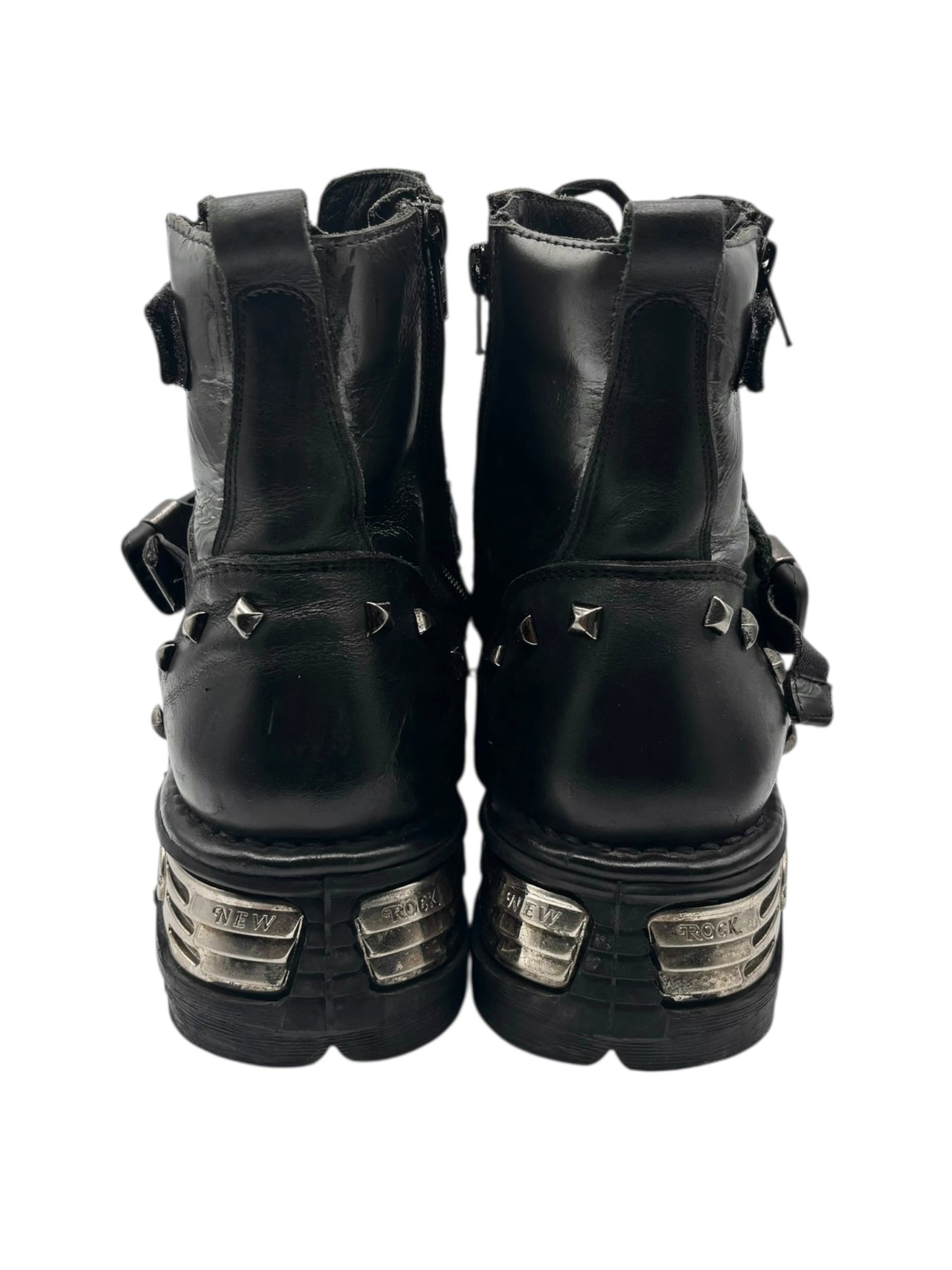 RARE vintage New Rock techno platform boots size 41