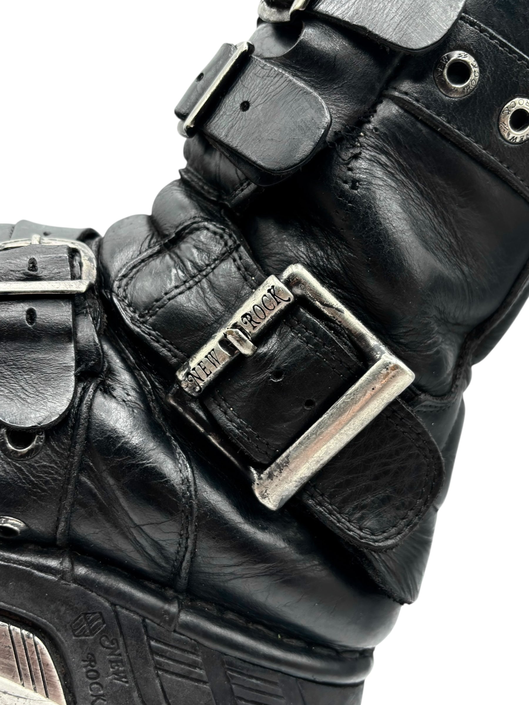 RARE vintage New Rock techno platform boots size 42