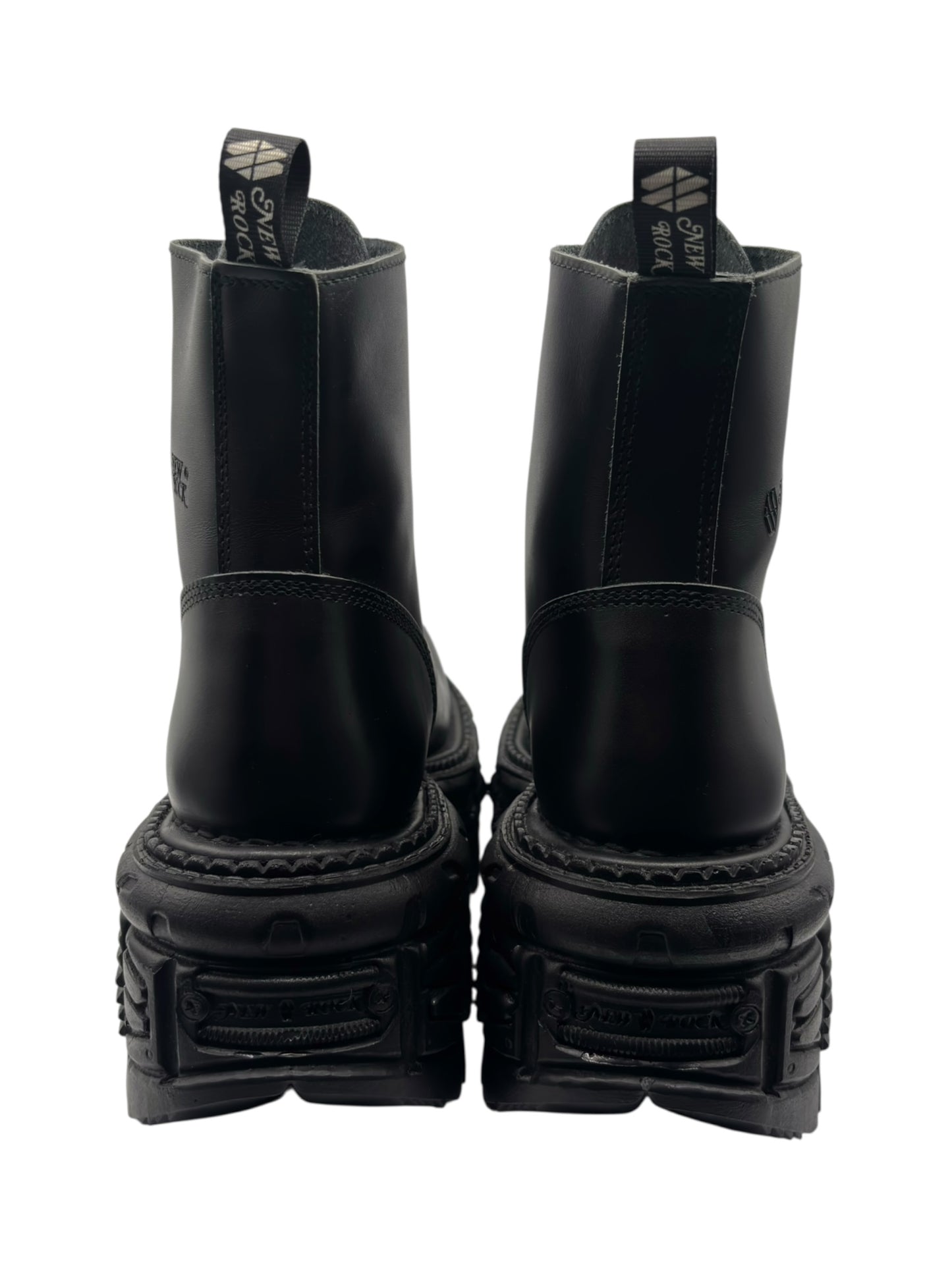 New Rock tank platform leather boots