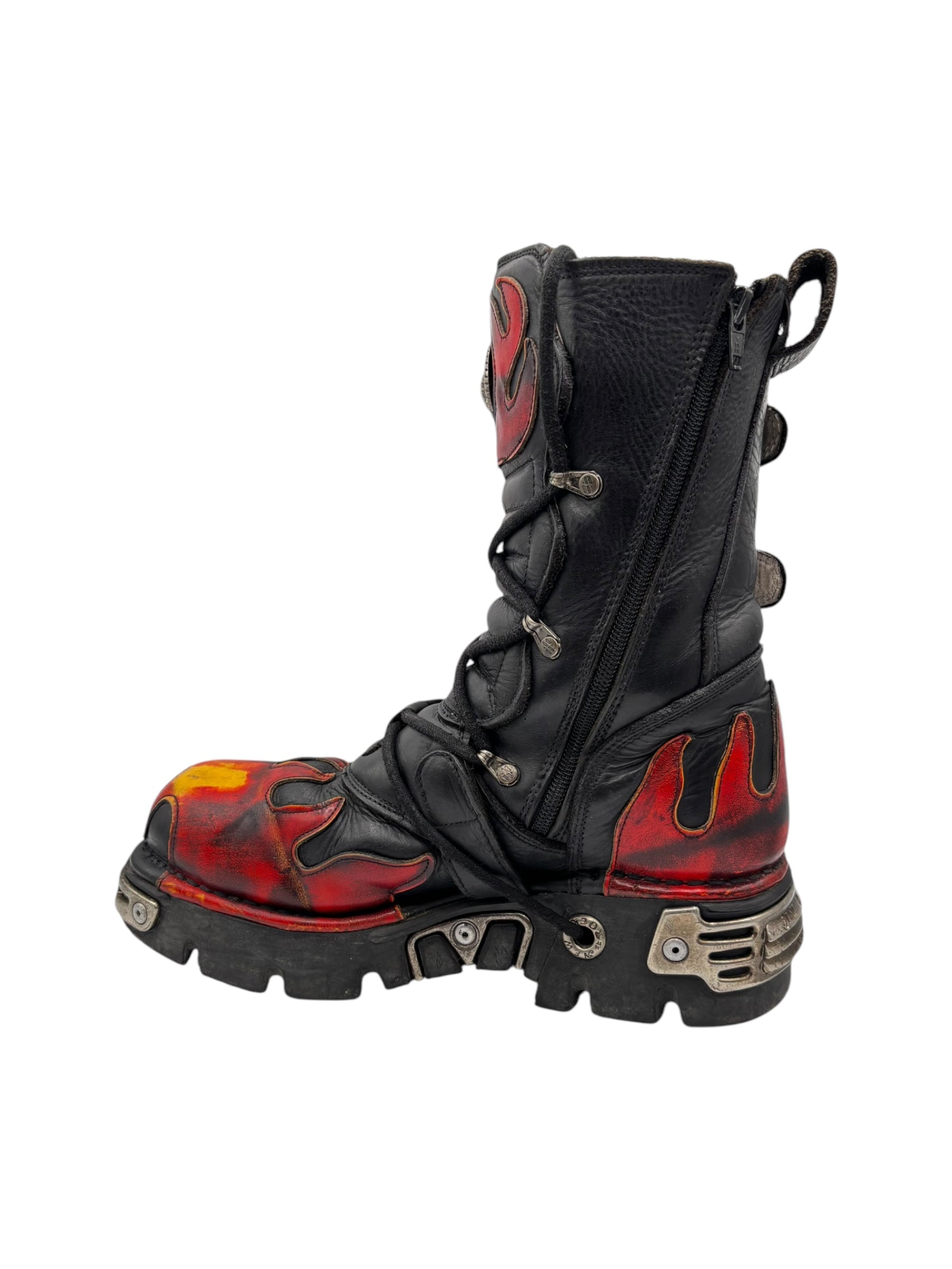 Vintage New Rock flame reactor boots size 43