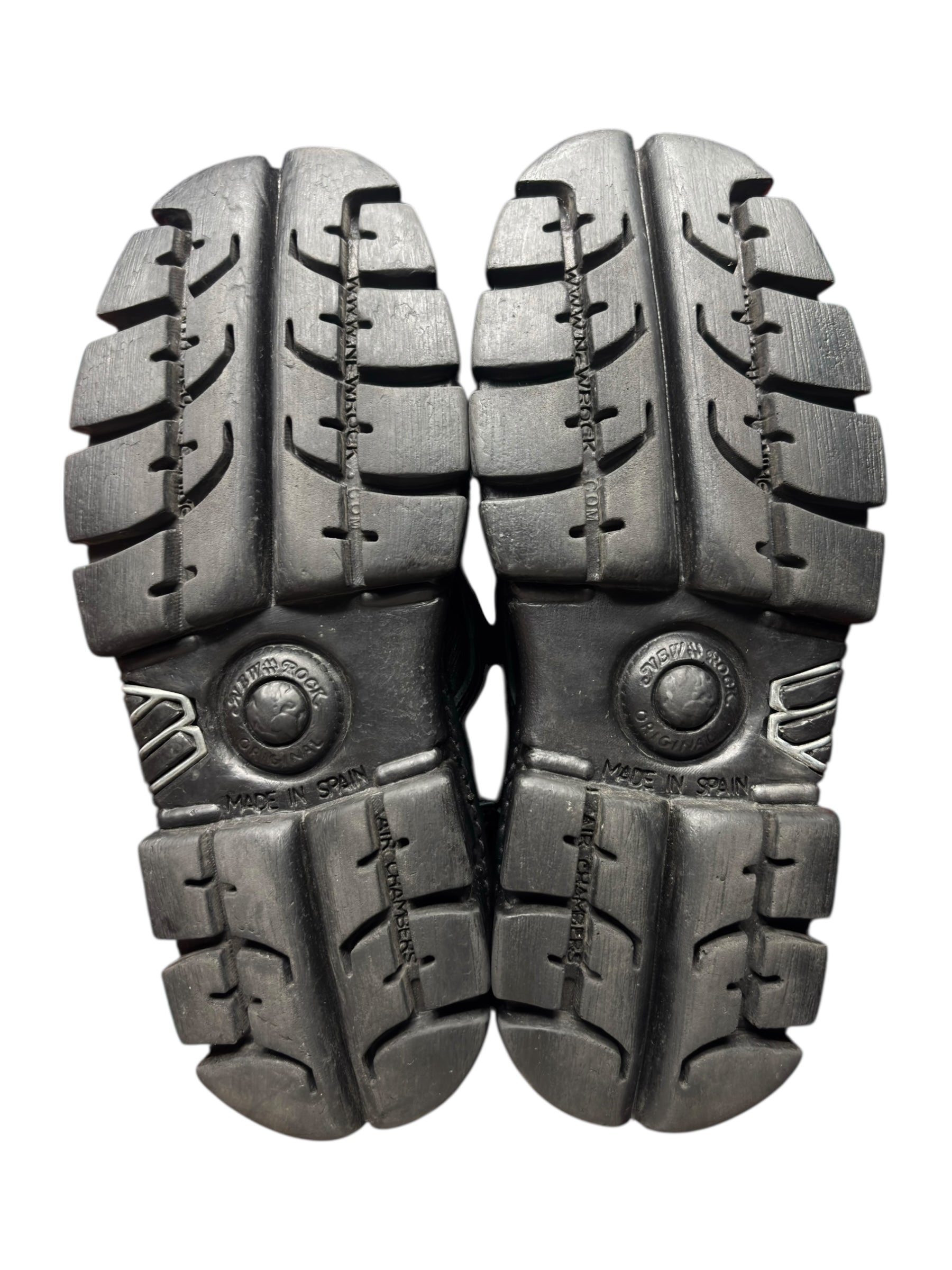 New Rock mili lace-up leather platform boots size 38