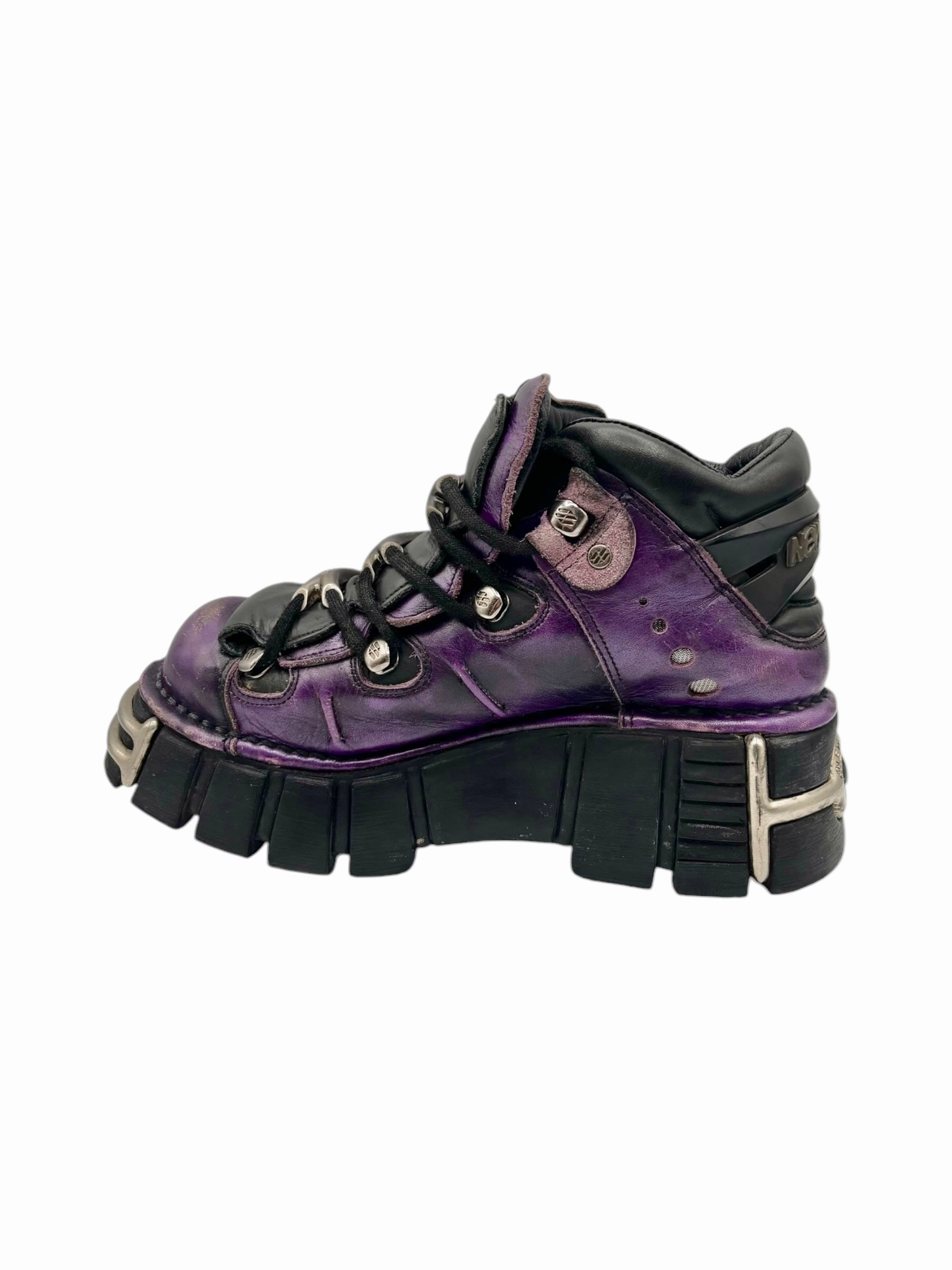 Vintage New Rock limited edition M.106-S1 purple platform boots size 39