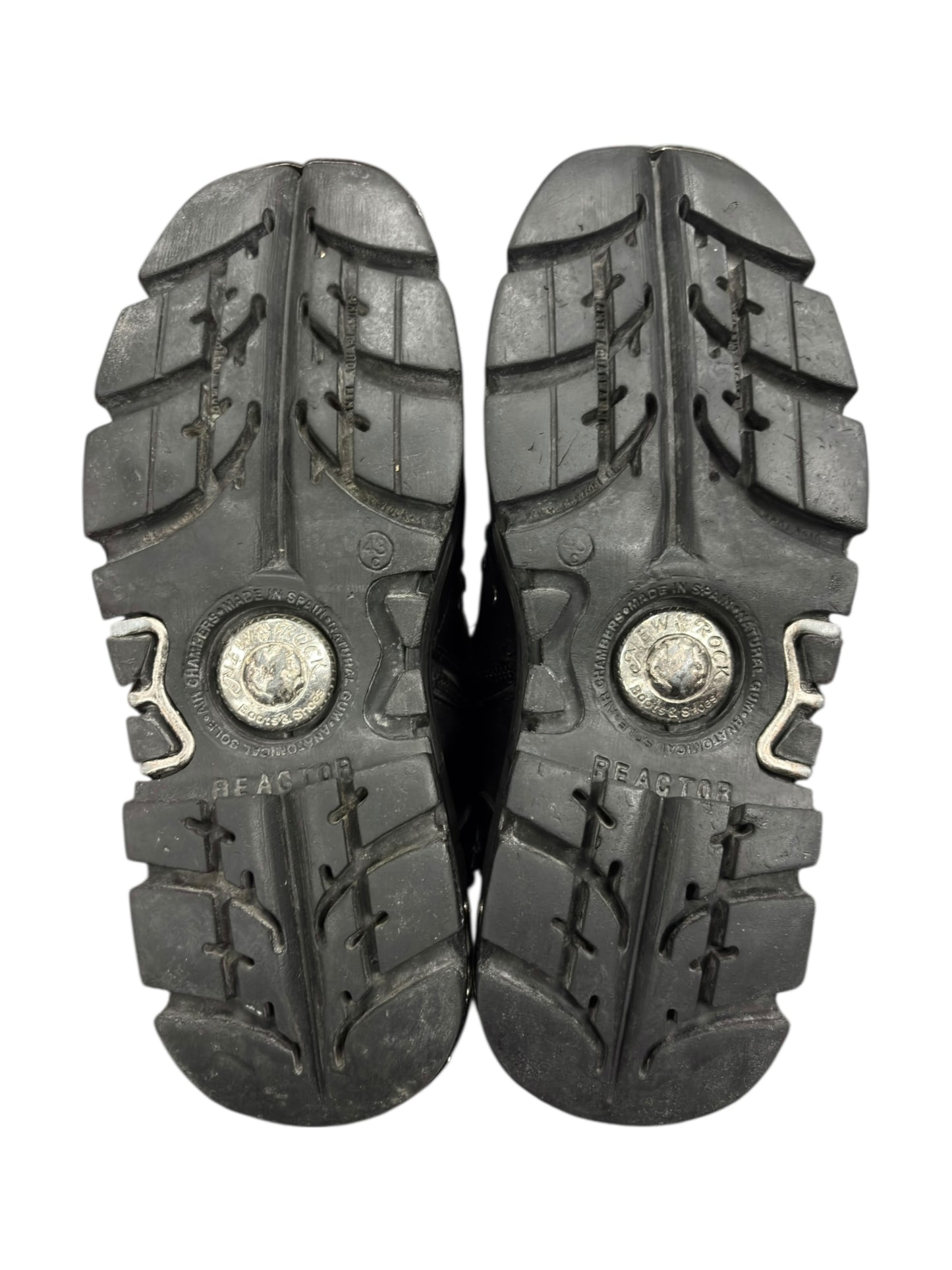 Vintage New Rock studded chain reactor boots size 43