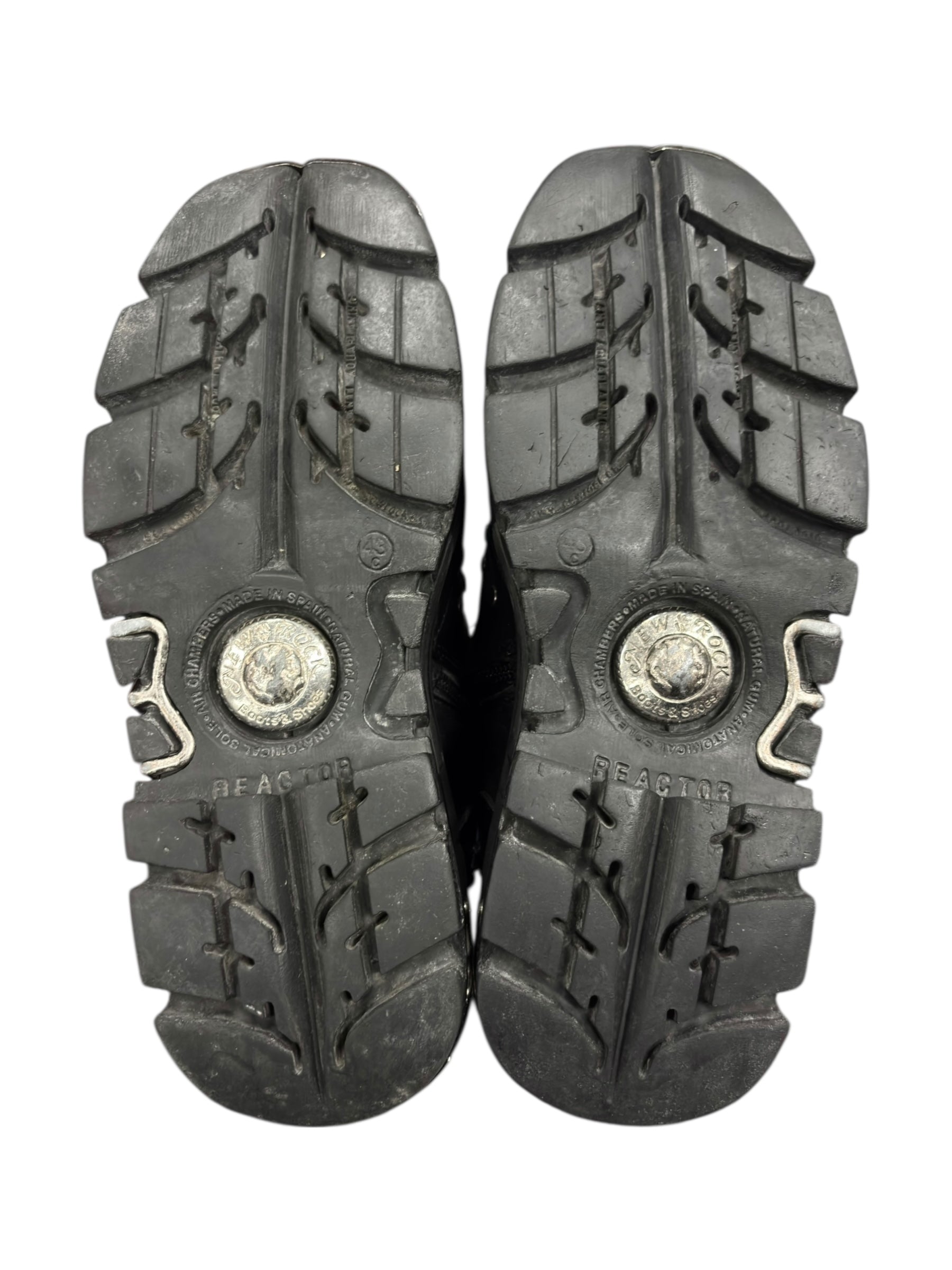 Vintage New Rock studded chain reactor boots size 43