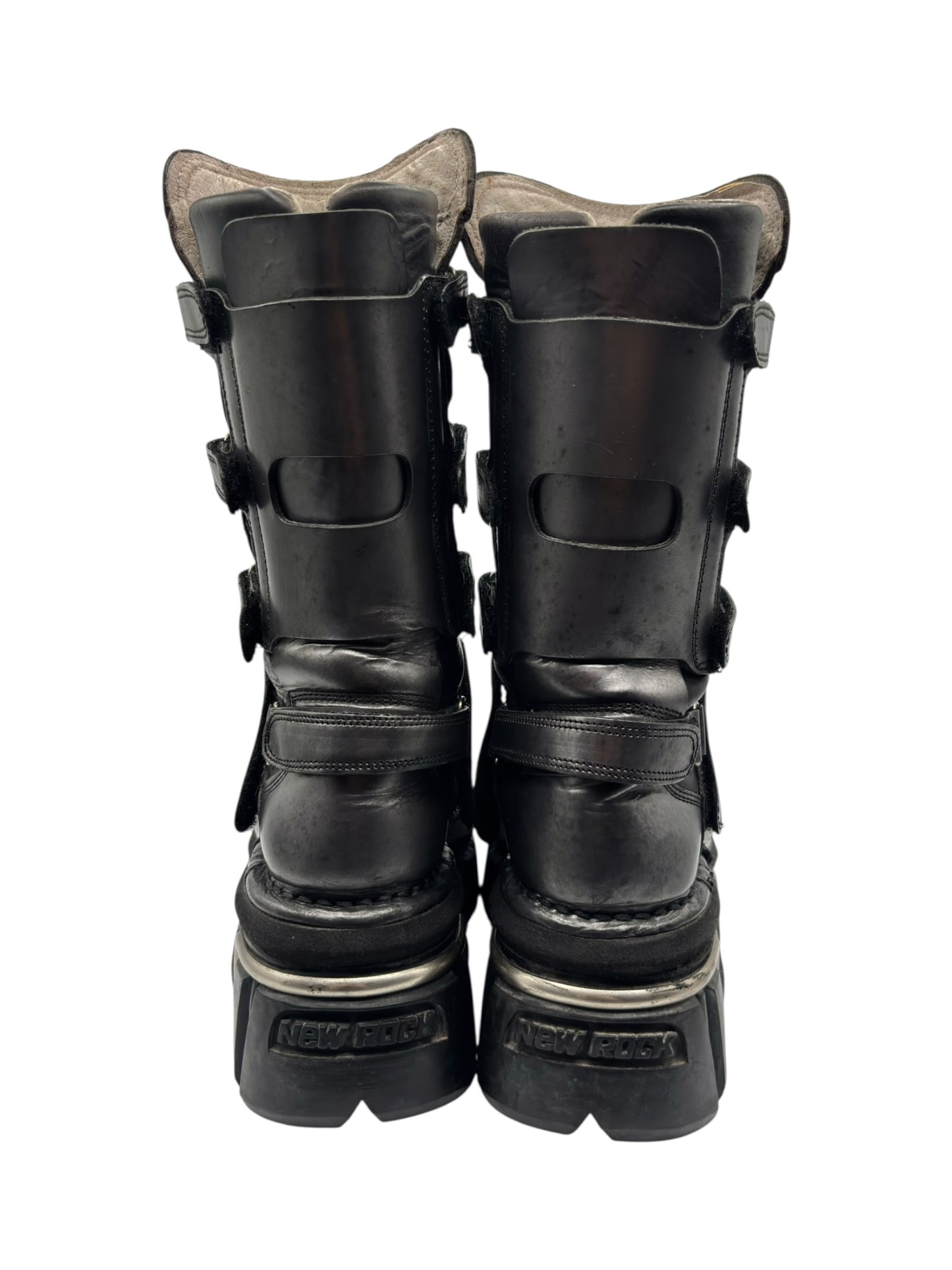 Vintage New Rock knee high terminator sole platform boots