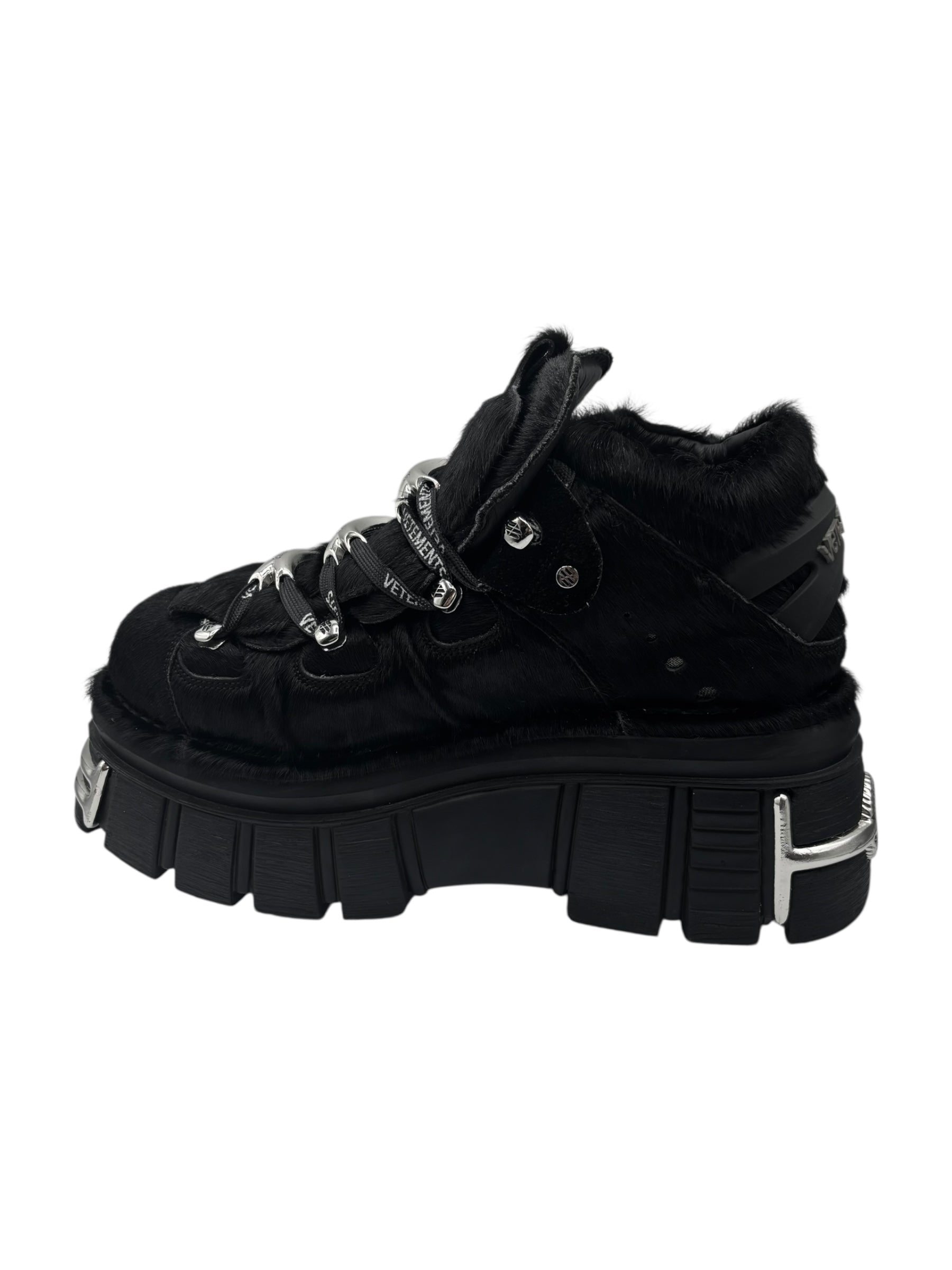 New Rock x Vetements M-106 fur platform boots size 44