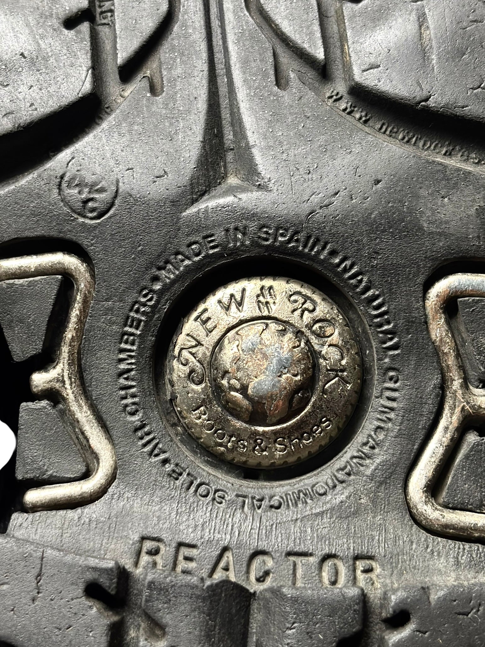 Vintage New Rock mid-calf black leather boots size 42