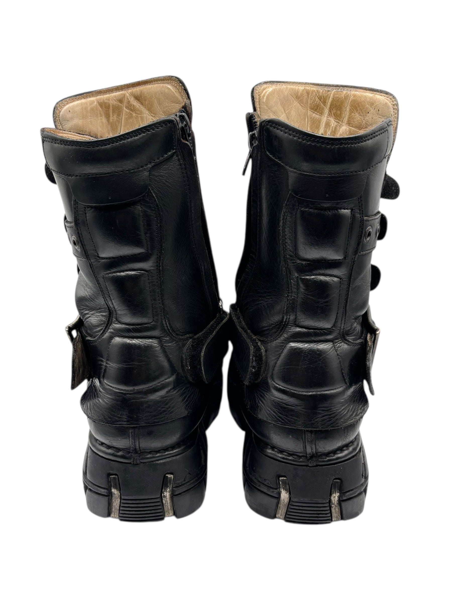 RARE vintage New Rock techno platform boots size 42