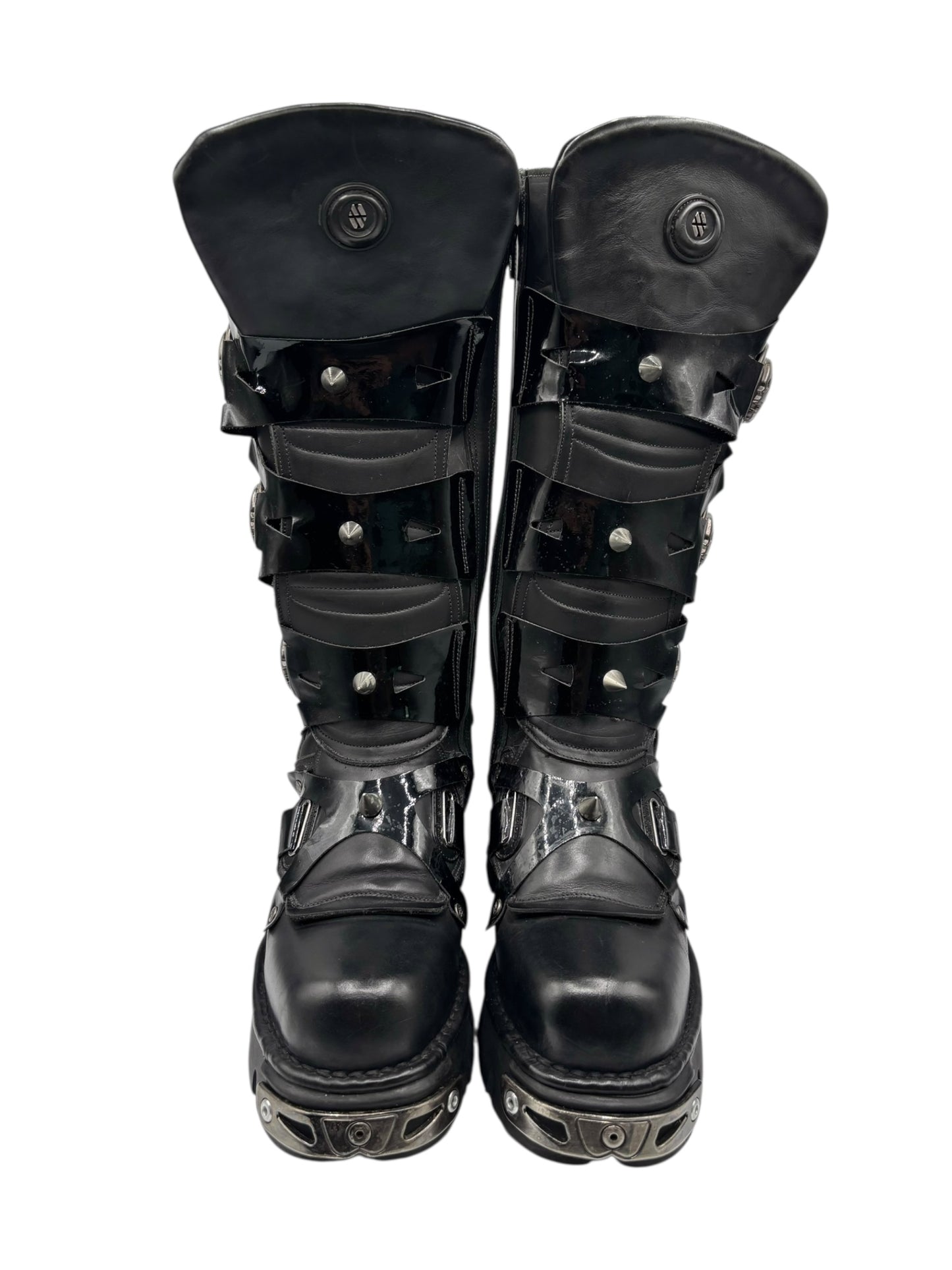 Vintage New Rock M-735-C5 knee high leather boots size 41