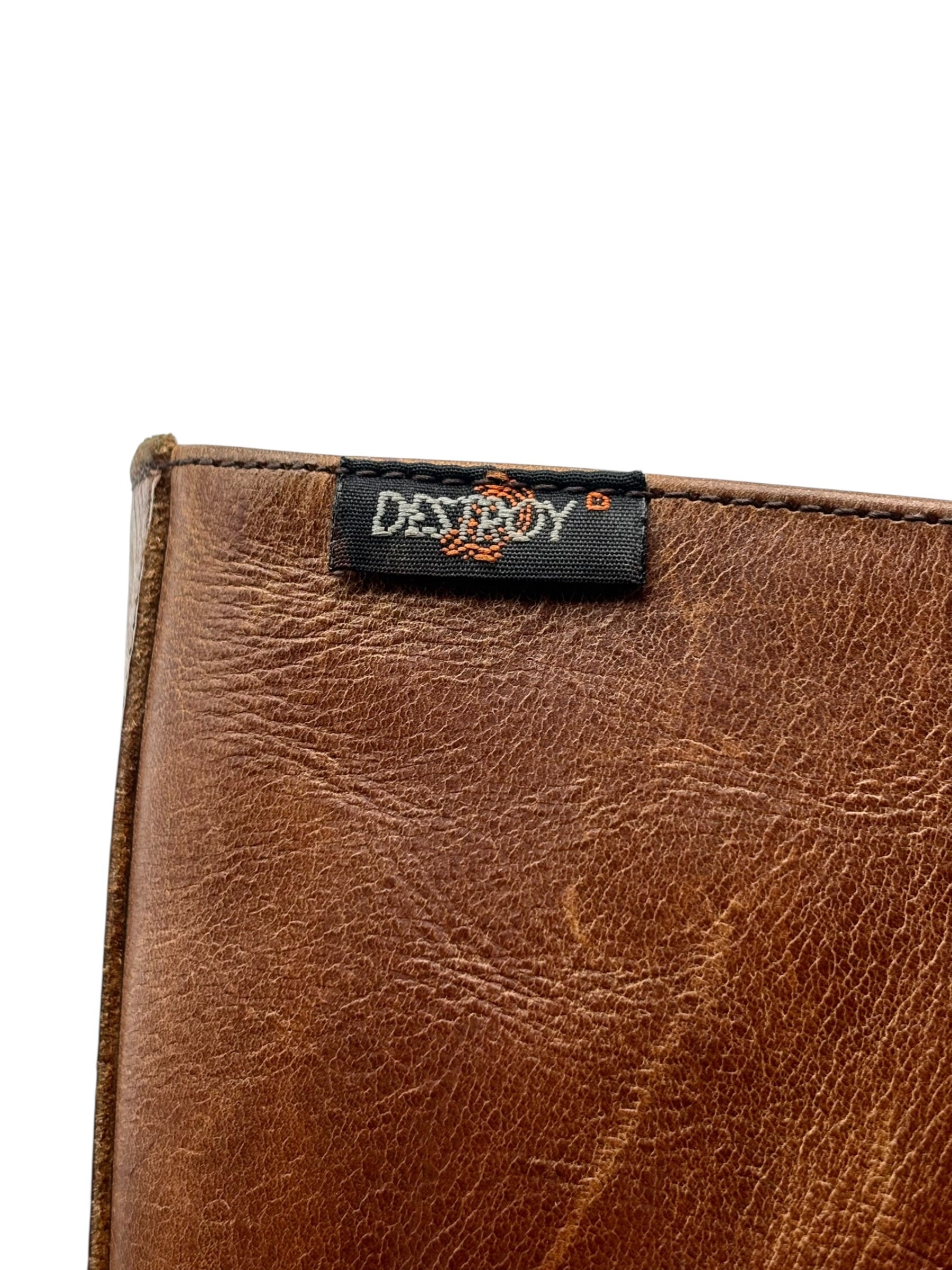 Vintage Destroy knee high block platform leather boots size 40