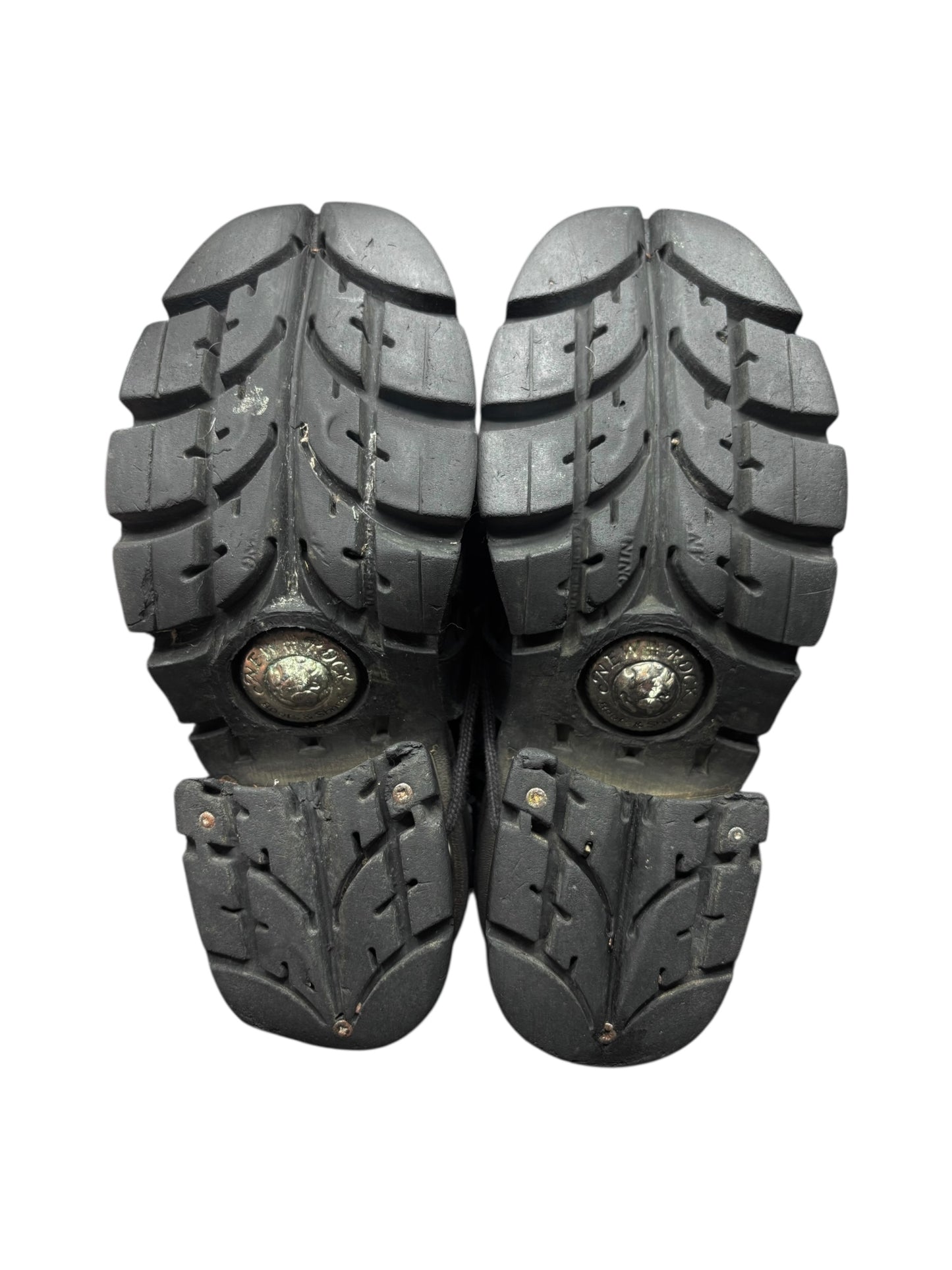 Vintage New Rock purple dragon mid-calf leather boots size 38