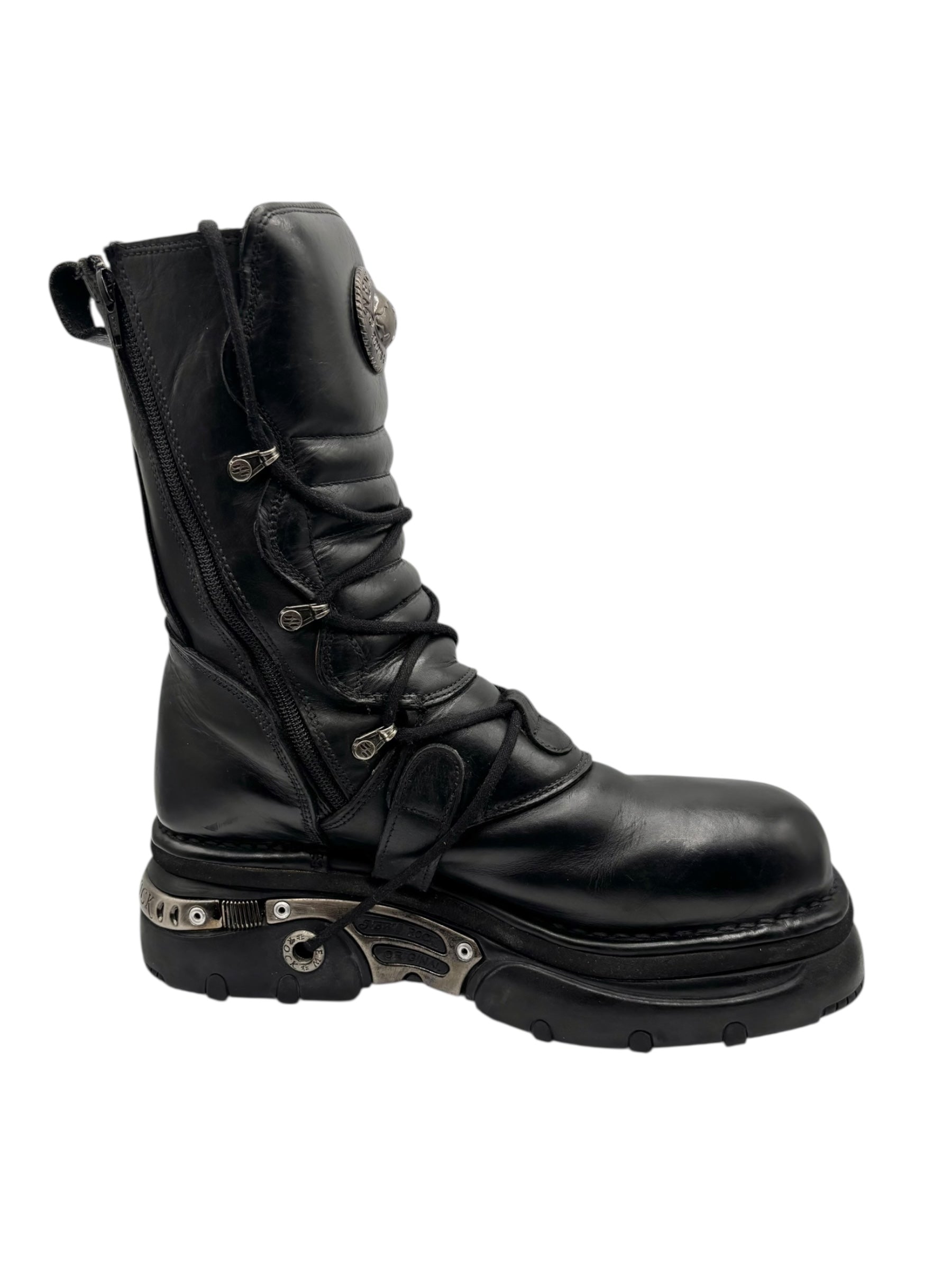 Vintage New Rock mid-calf platform boots size 45