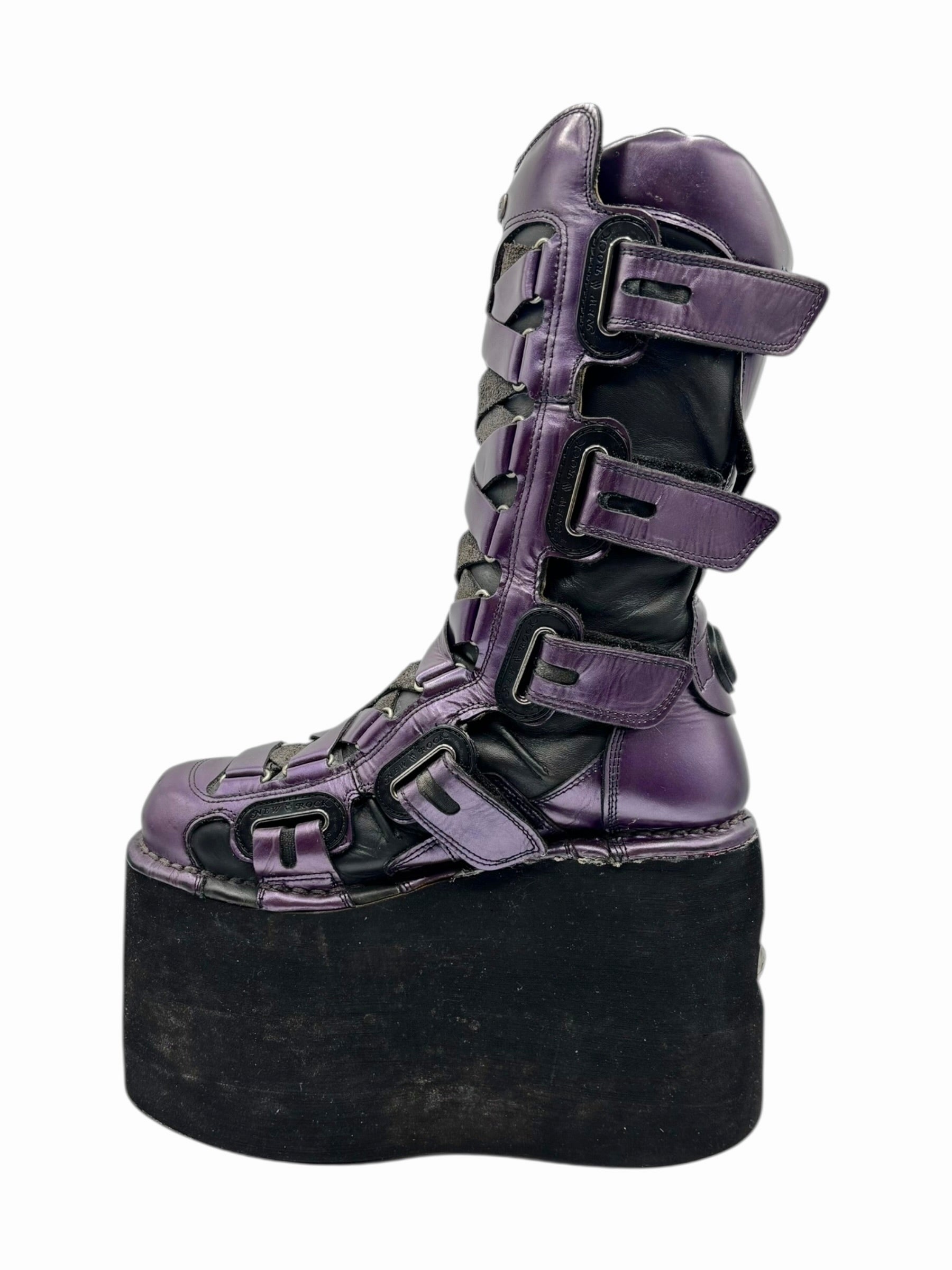 INSANELY RARE 1 of 1 vintage New Rock jupiter platform boots size 38