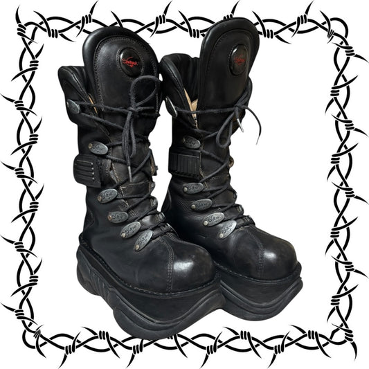 Vintage 90s Swear London alternative platform boots size 37