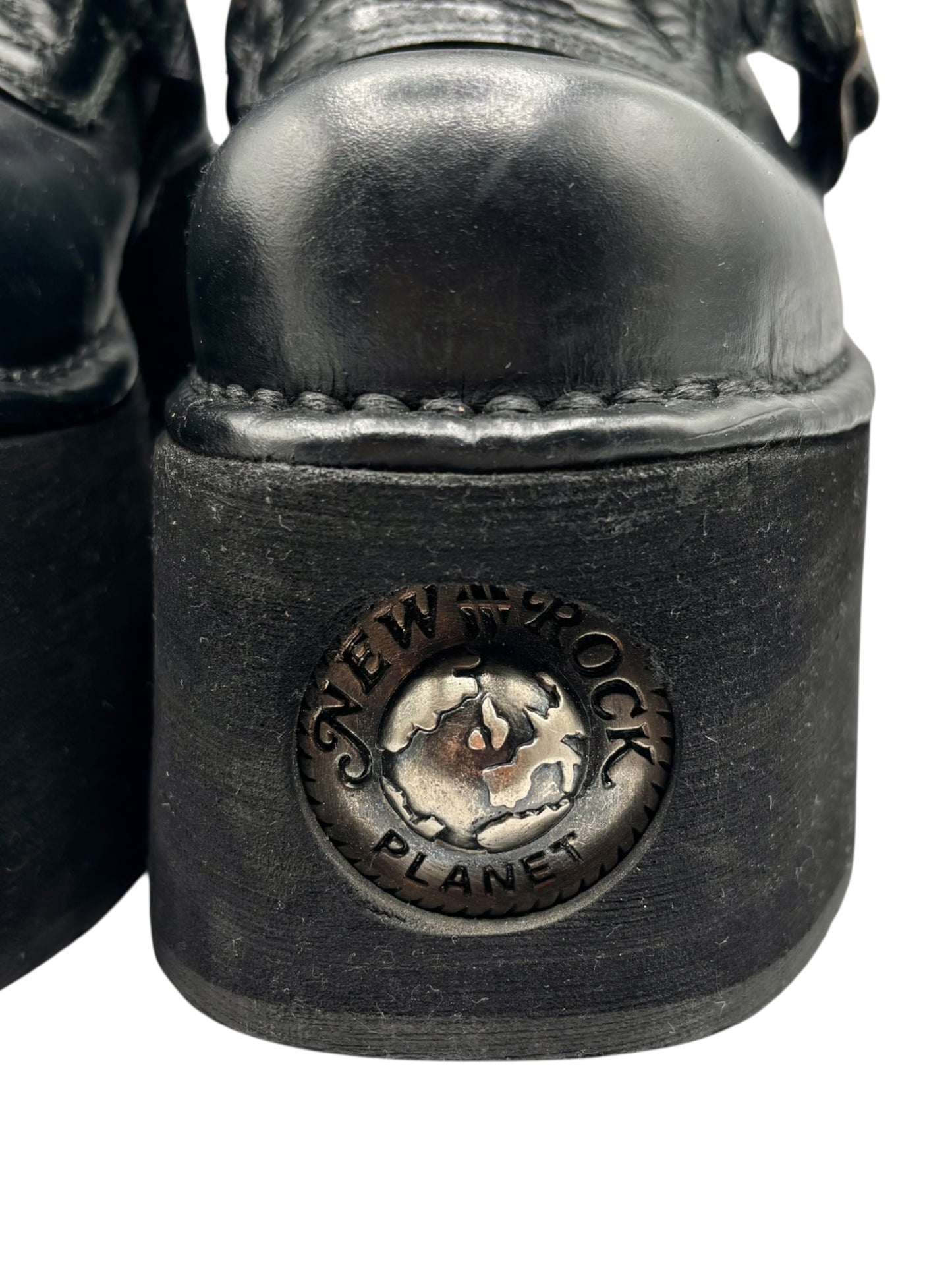 Vintage 90s New Rock neptuno pouch platform boots size 36