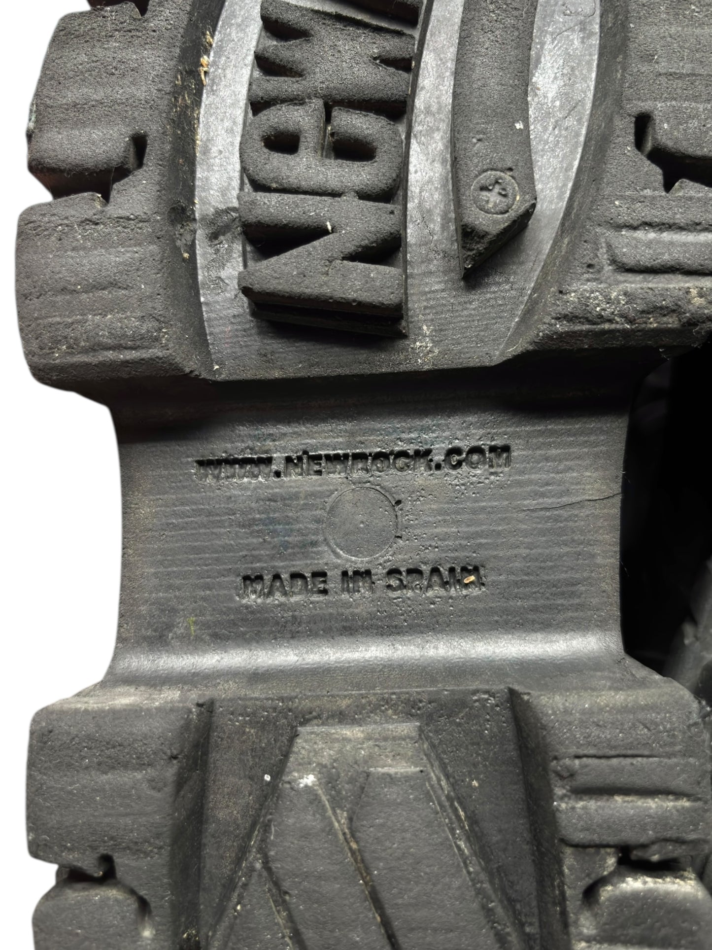 New Rock techno lace-up leather platform boots size 41