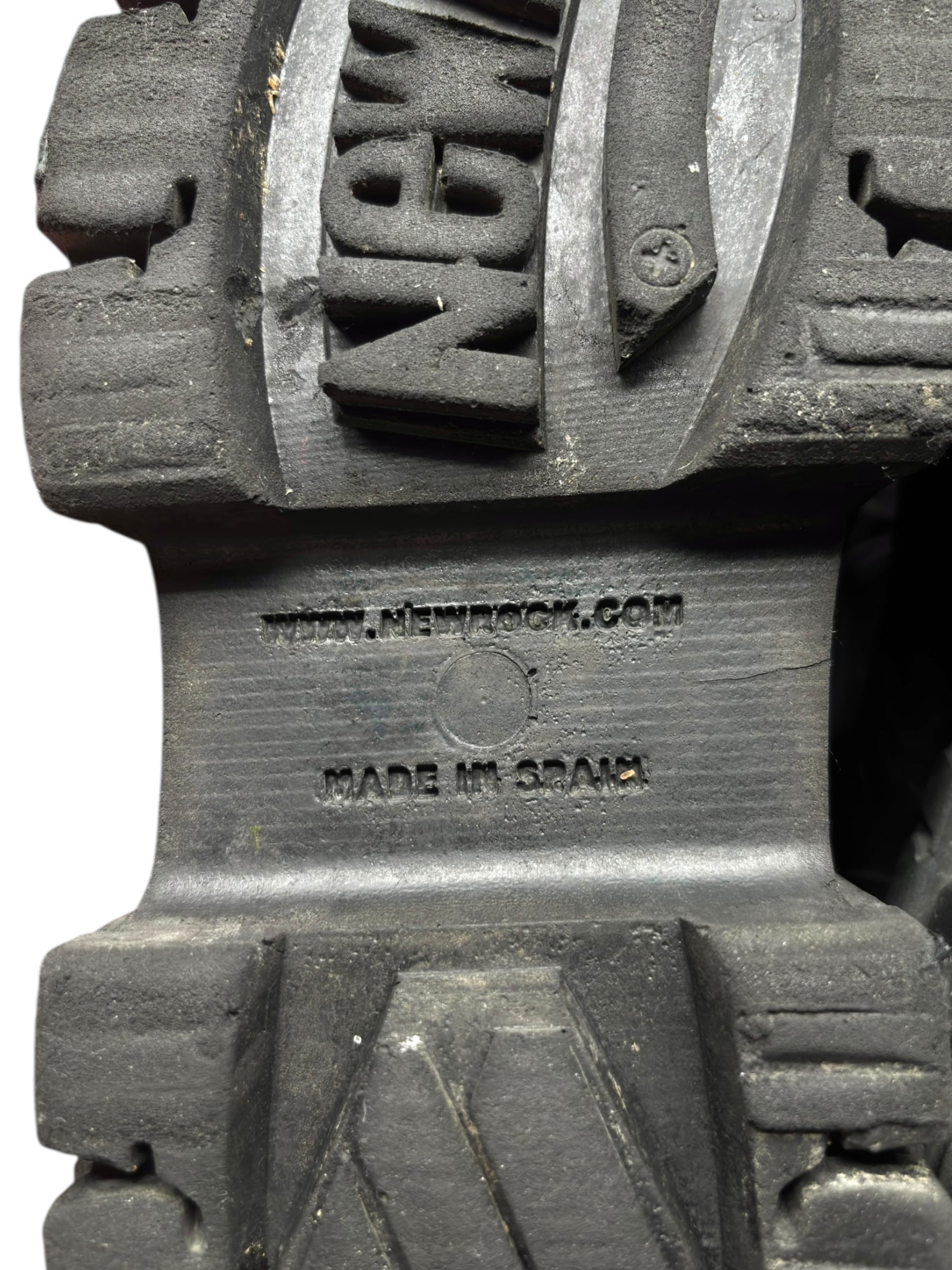 New Rock techno lace-up leather platform boots size 41