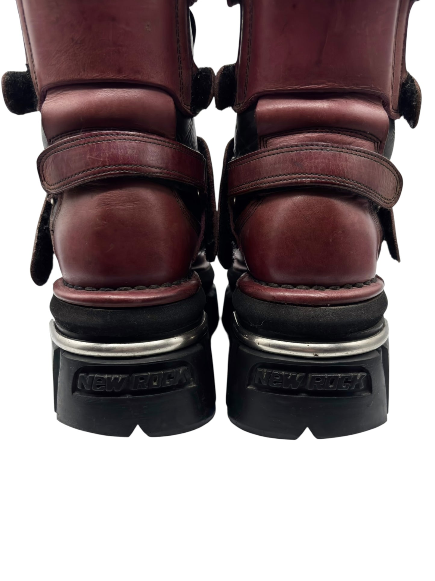 Vintage New Rock knee high terminator sole platform boots