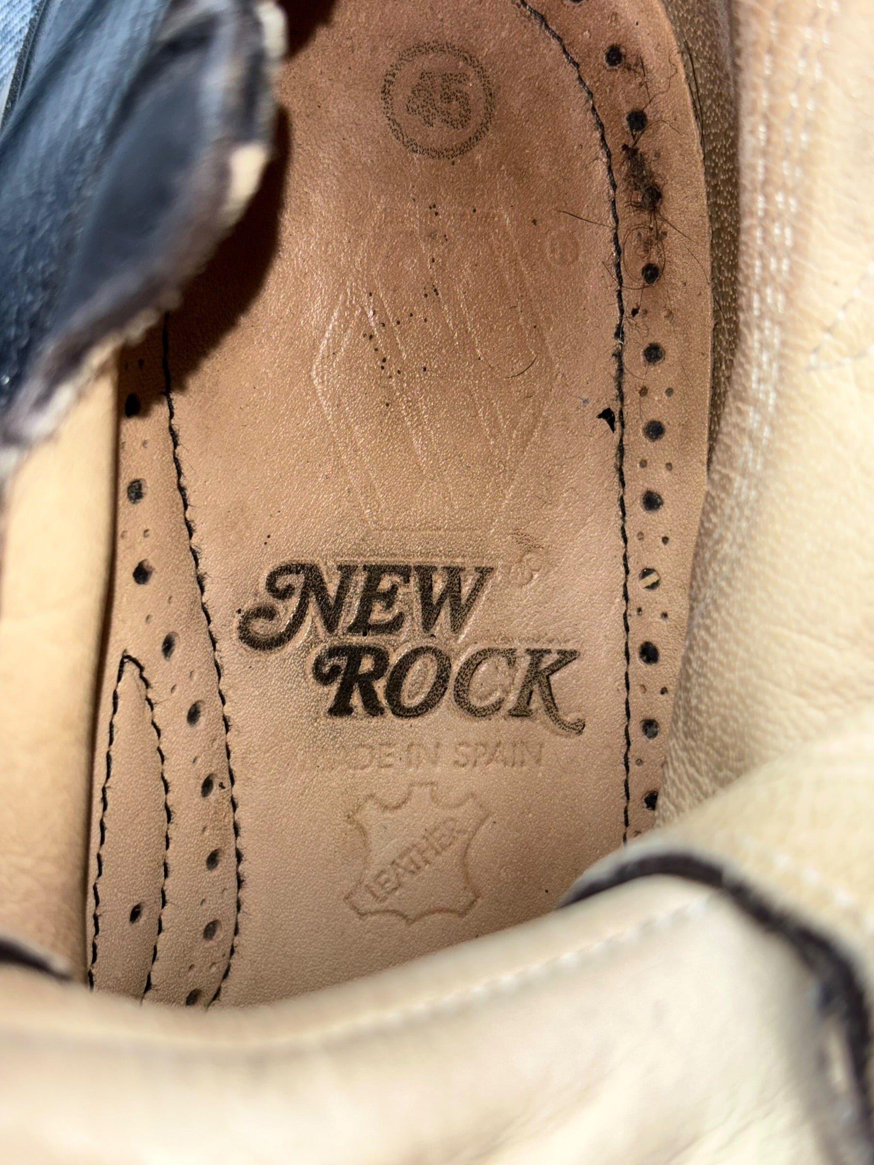 Vintage New Rock knee high reactor boots size 45