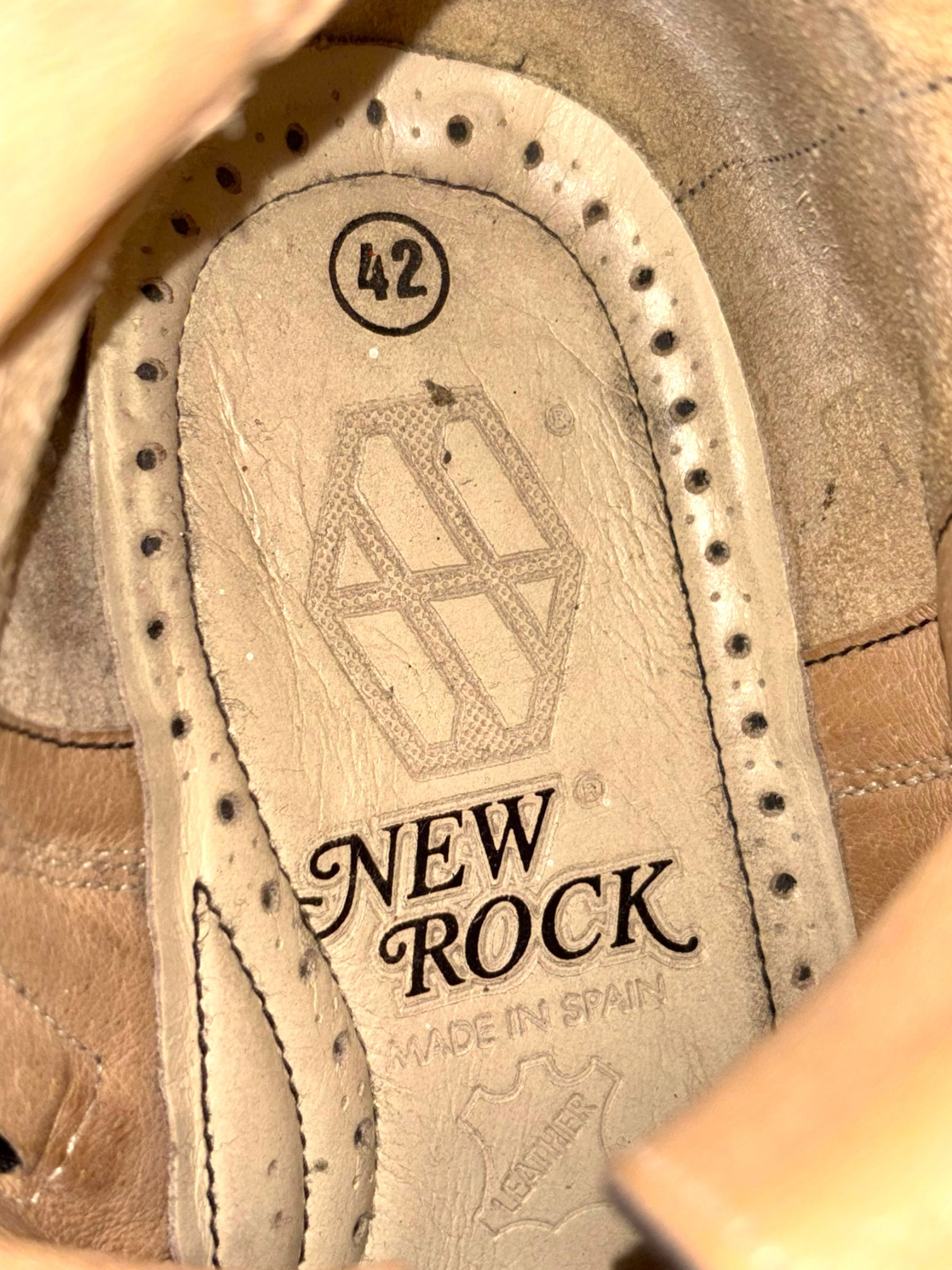 Vintage New Rock super rare khaki/camo platform boots size 42