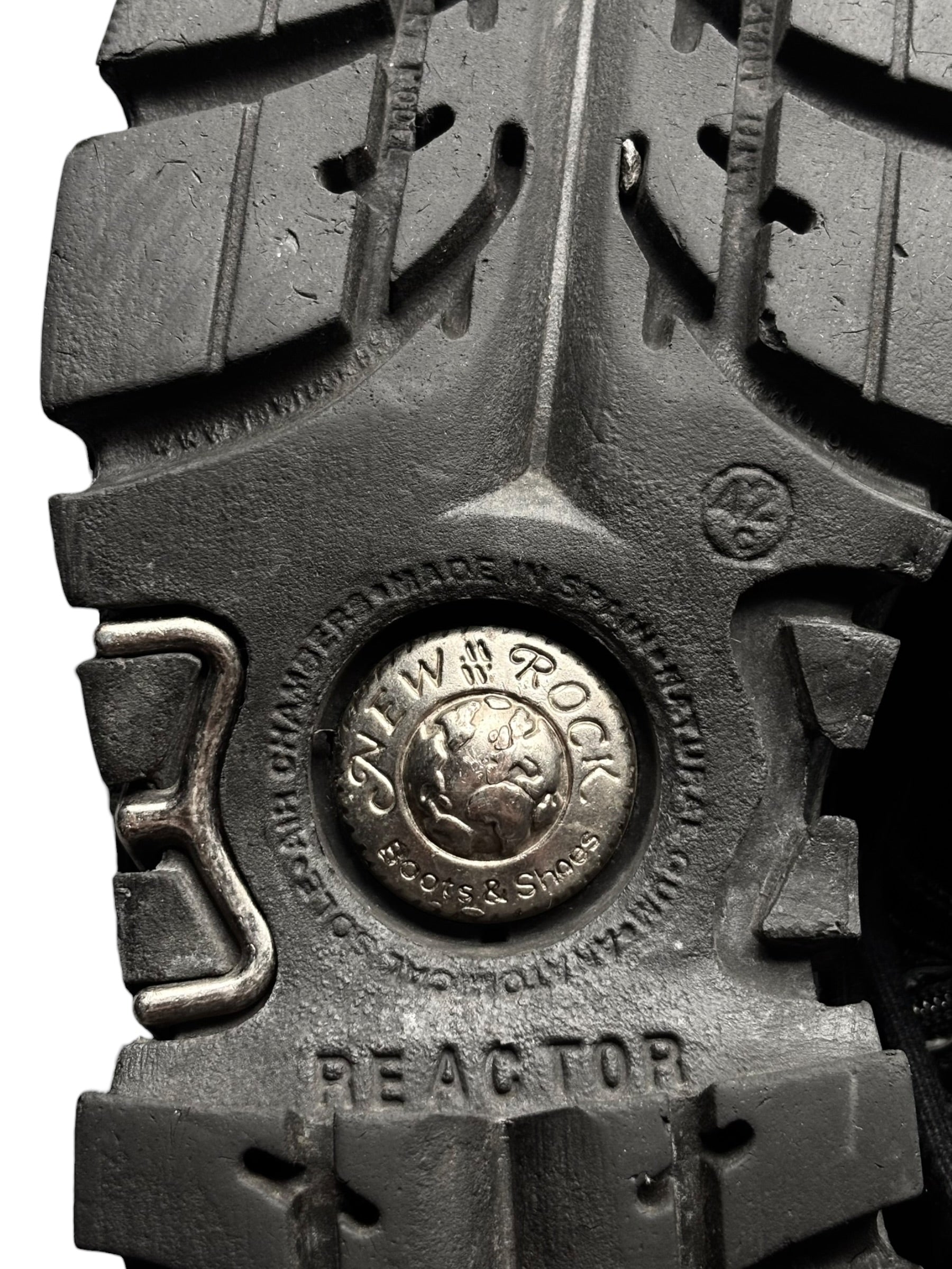 Vintage New Rock knee high reactor leather boots size 42