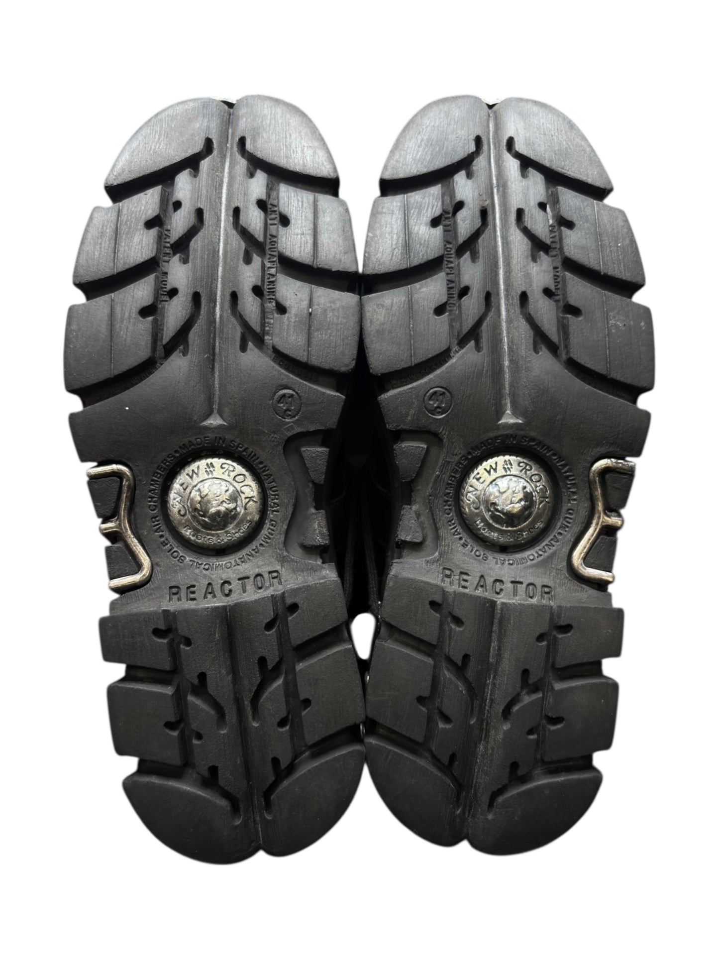 Vintage New Rock knee high reactor leather boots size 41