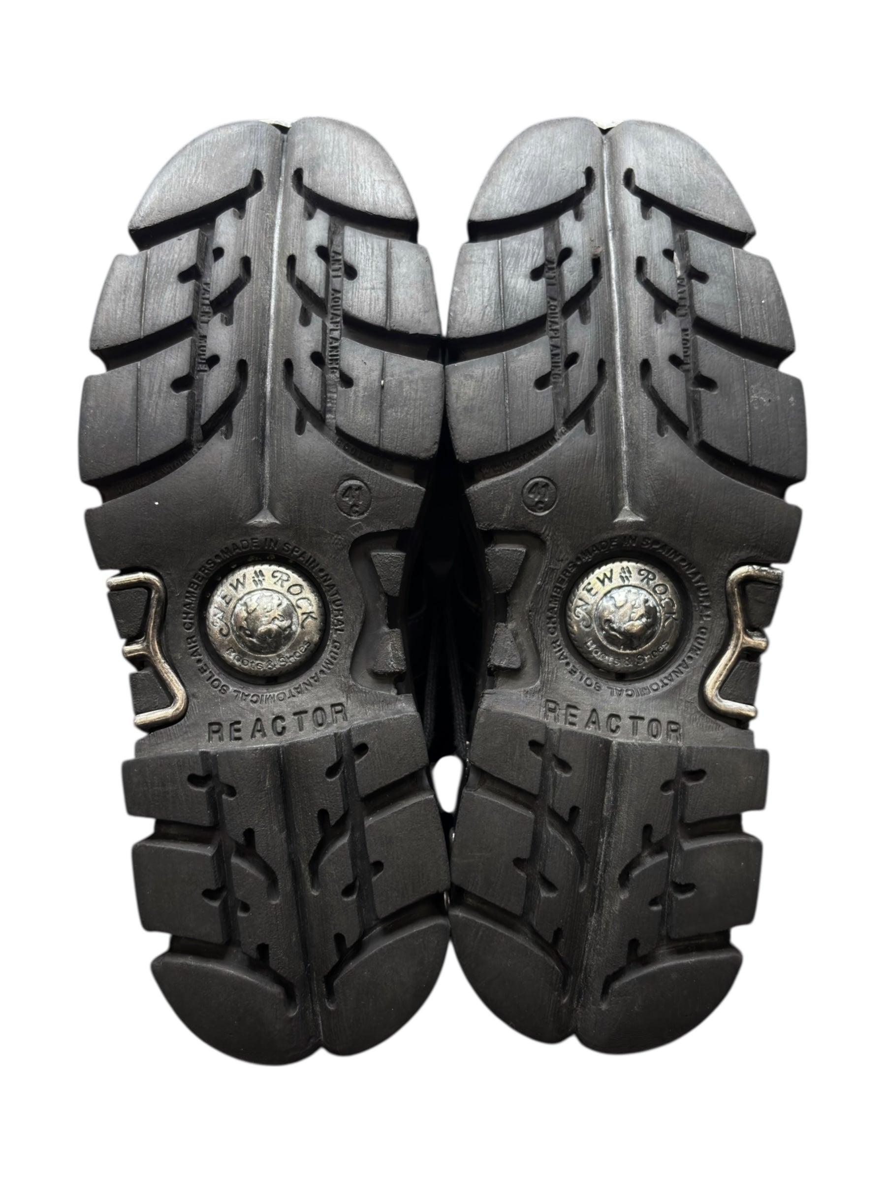 Vintage New Rock knee high reactor leather boots size 41