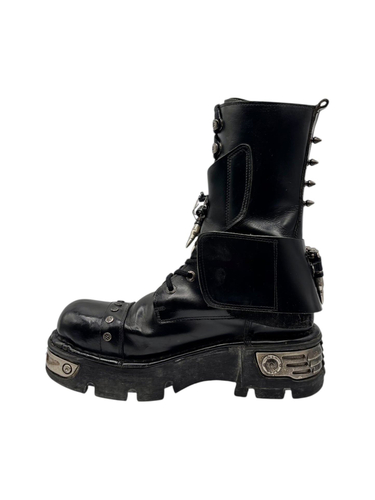 New Rock bullet leather boots size 40