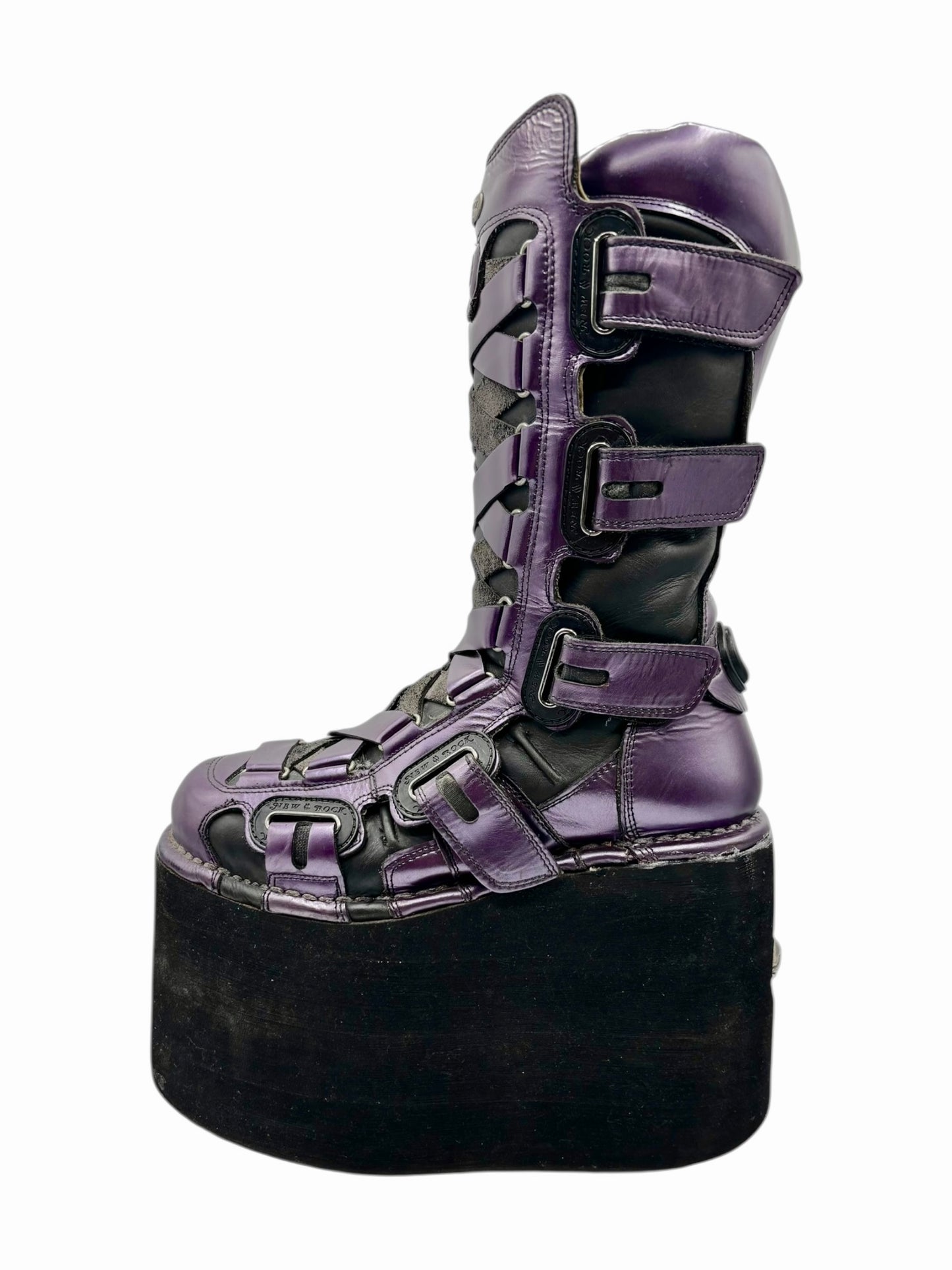 INSANELY RARE 1 of 1 vintage New Rock jupiter platform boots size 38